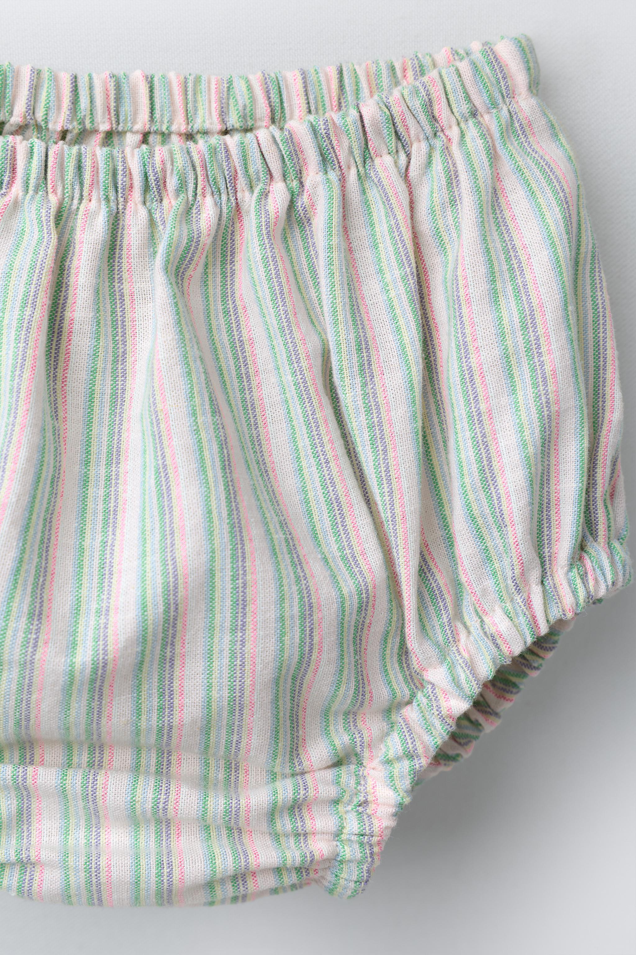 WAVY TRIM DRESS AND BRIEFS