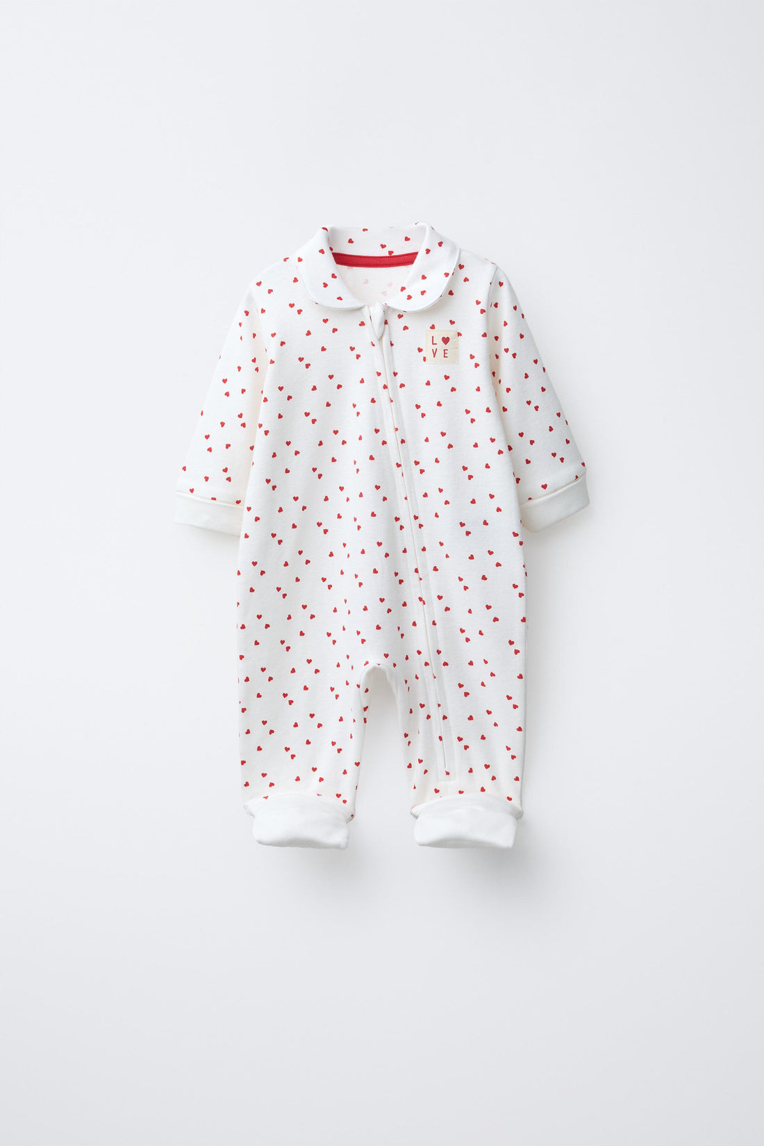 CONVERTIBLE FOOT ZIP-UP SLEEPSUIT - Ecru / 12-18 months (86 cm)