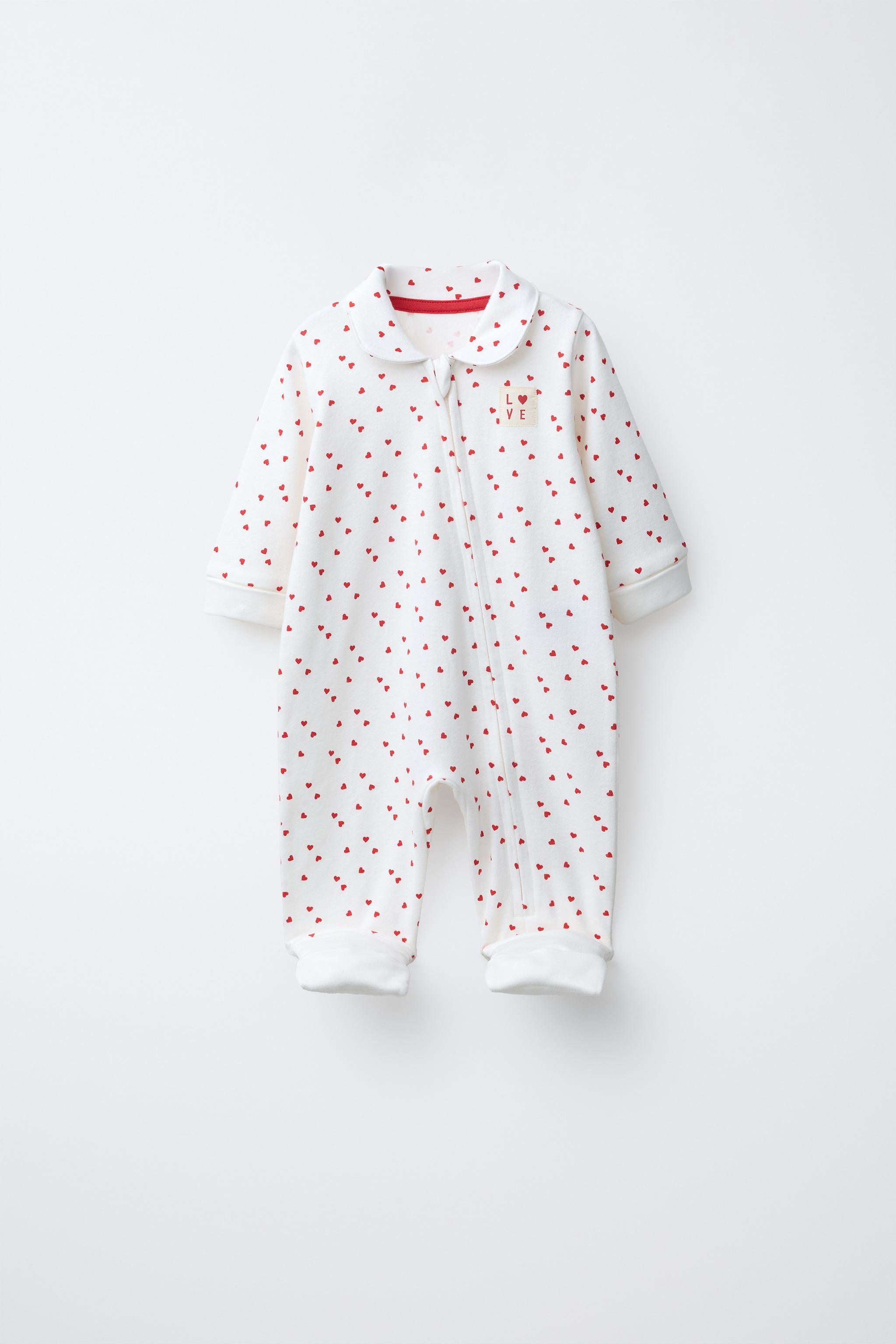 CONVERTIBLE FOOT ZIP-UP SLEEPSUIT - Ecru / 12-18 months (86 cm)