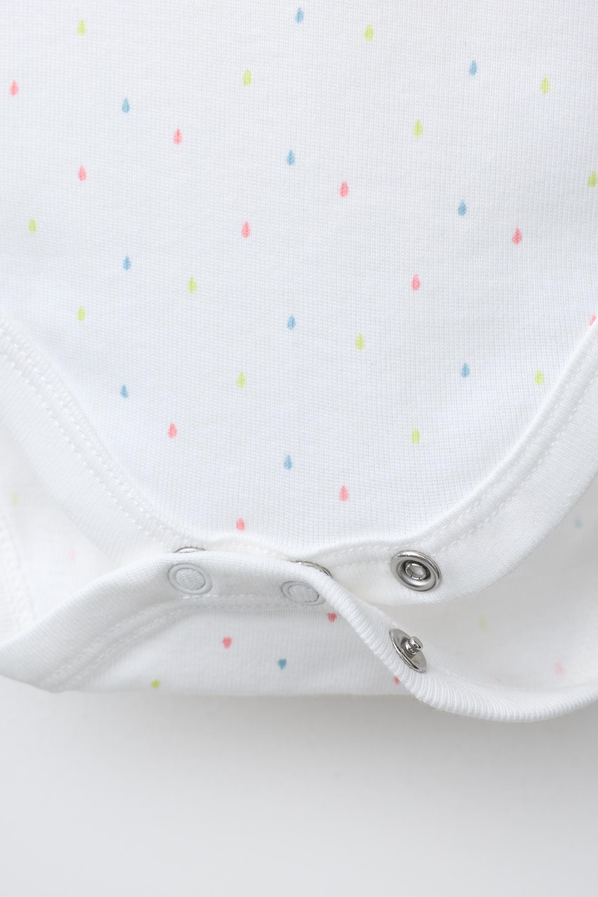 5-PACK OF DROPS AND STRIPES BODYSUITS