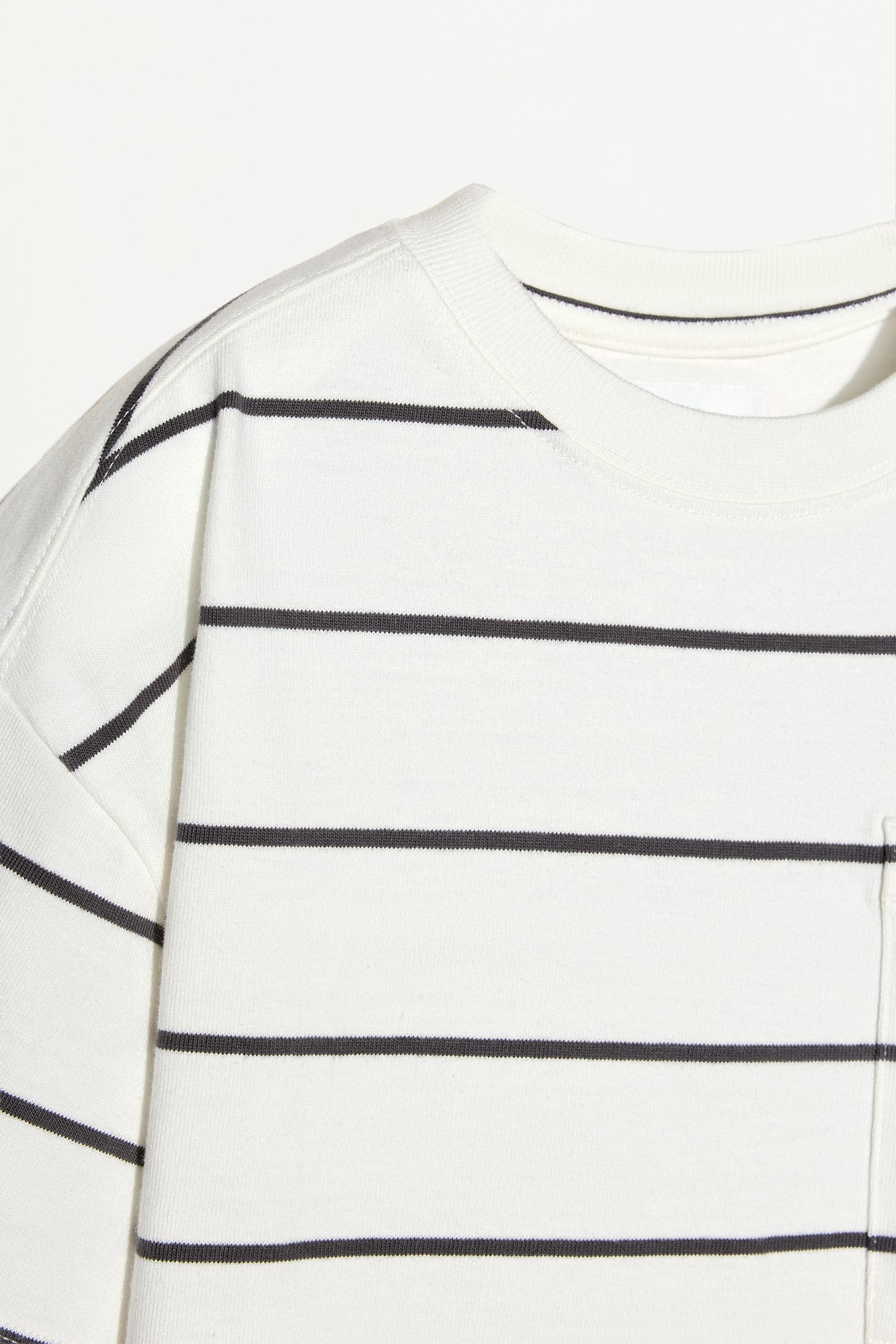 Striped heavy jersey T-shirt
