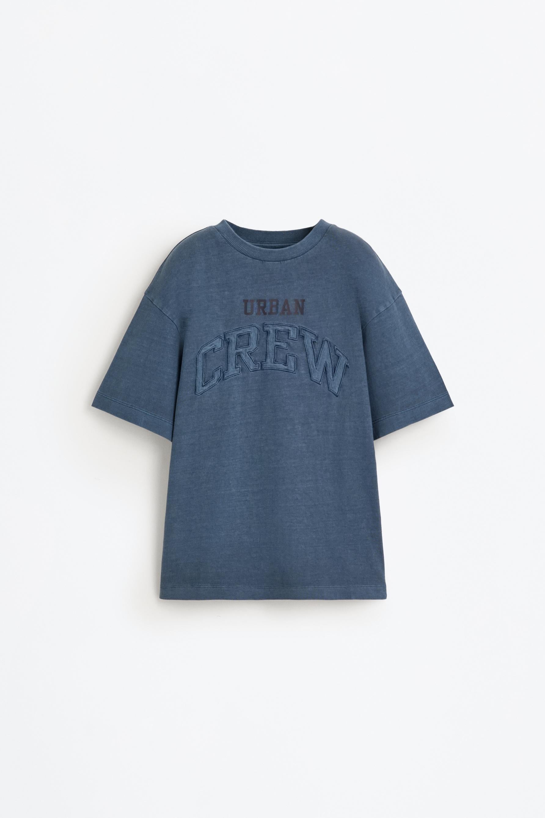 Text patch T-shirt