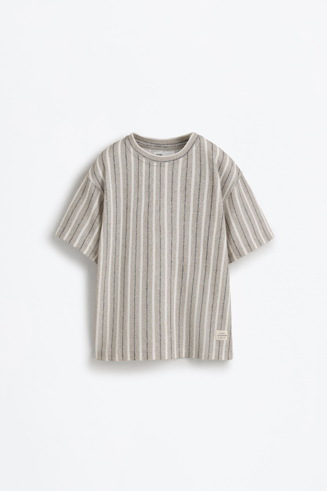 Striped rustic T-shirt - MINK / 11-12 years