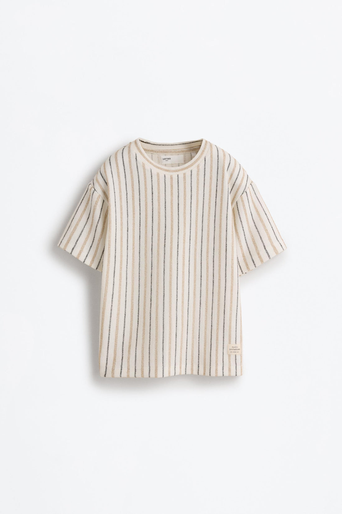 Striped rustic T-shirt - ECRU / 11-12 years