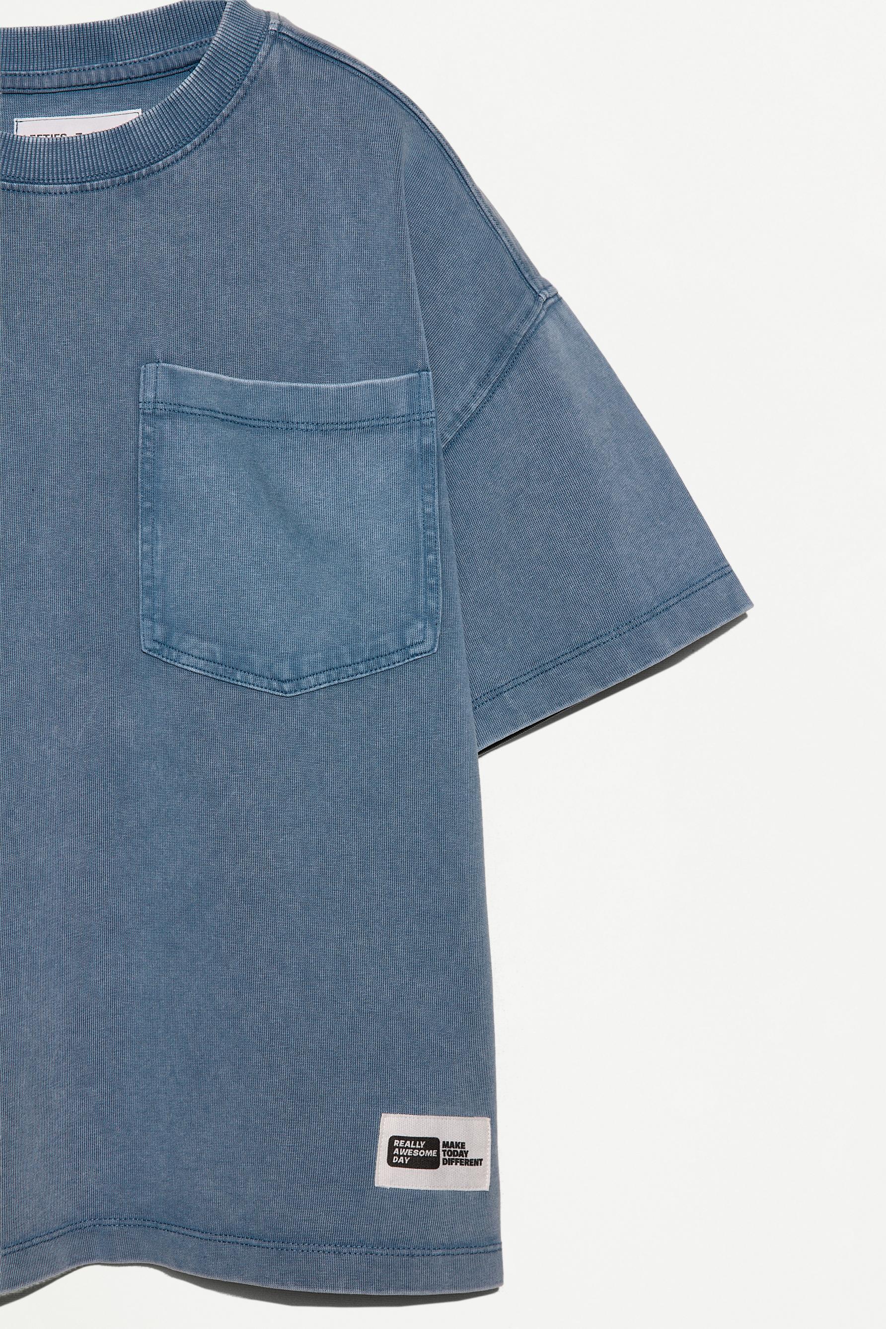 Heavy jersey faded-effect T-shirt