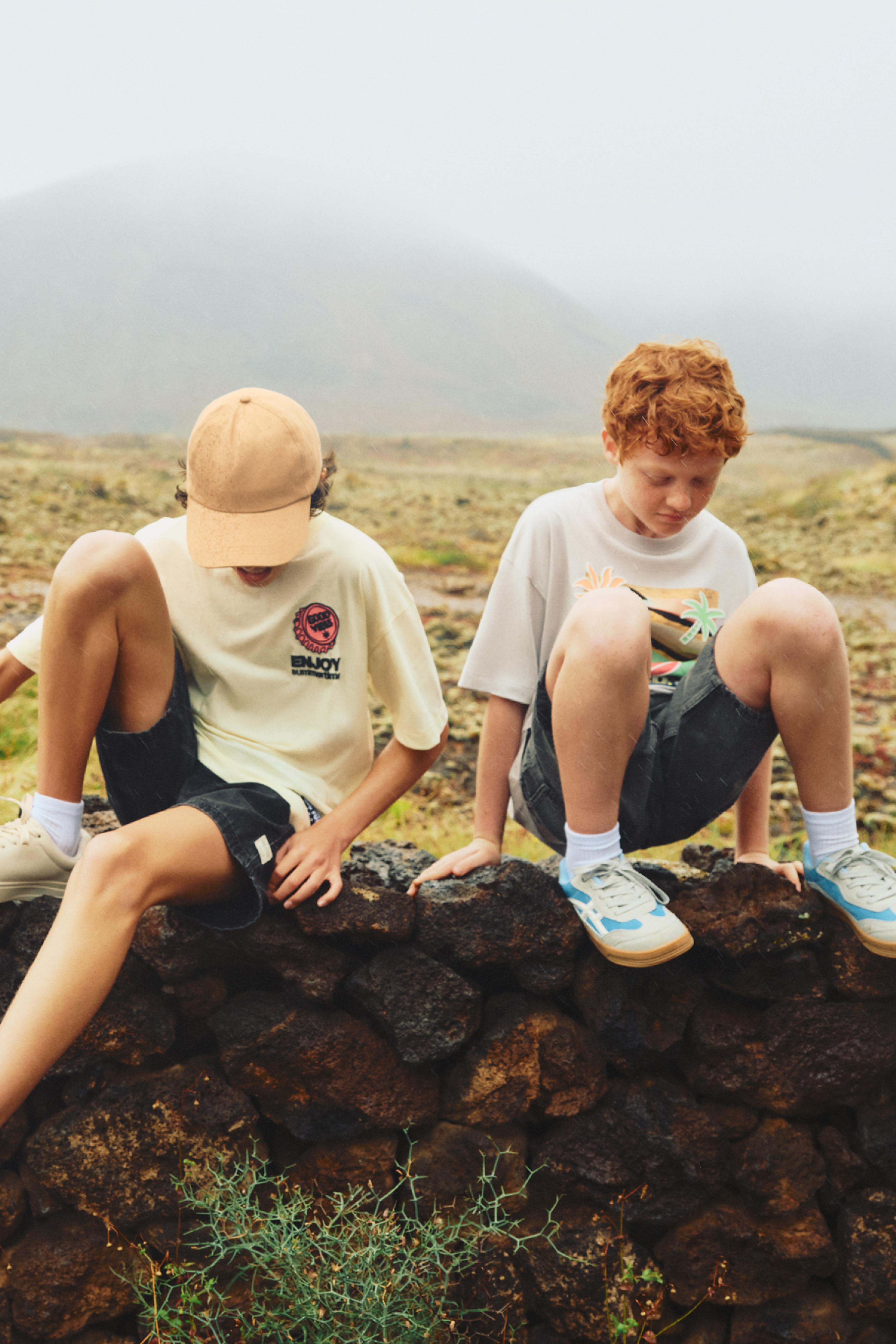 T-shirt with back print - PASTEL YELLOW / 11-12 years