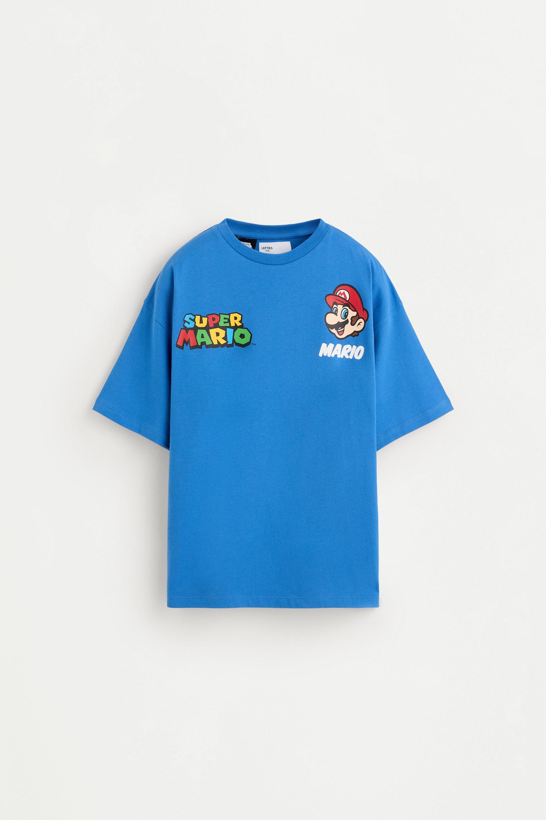 Super Mario Bros Nintendo® T-shirt with a maxi print on the back - BLUE / 11-12 years