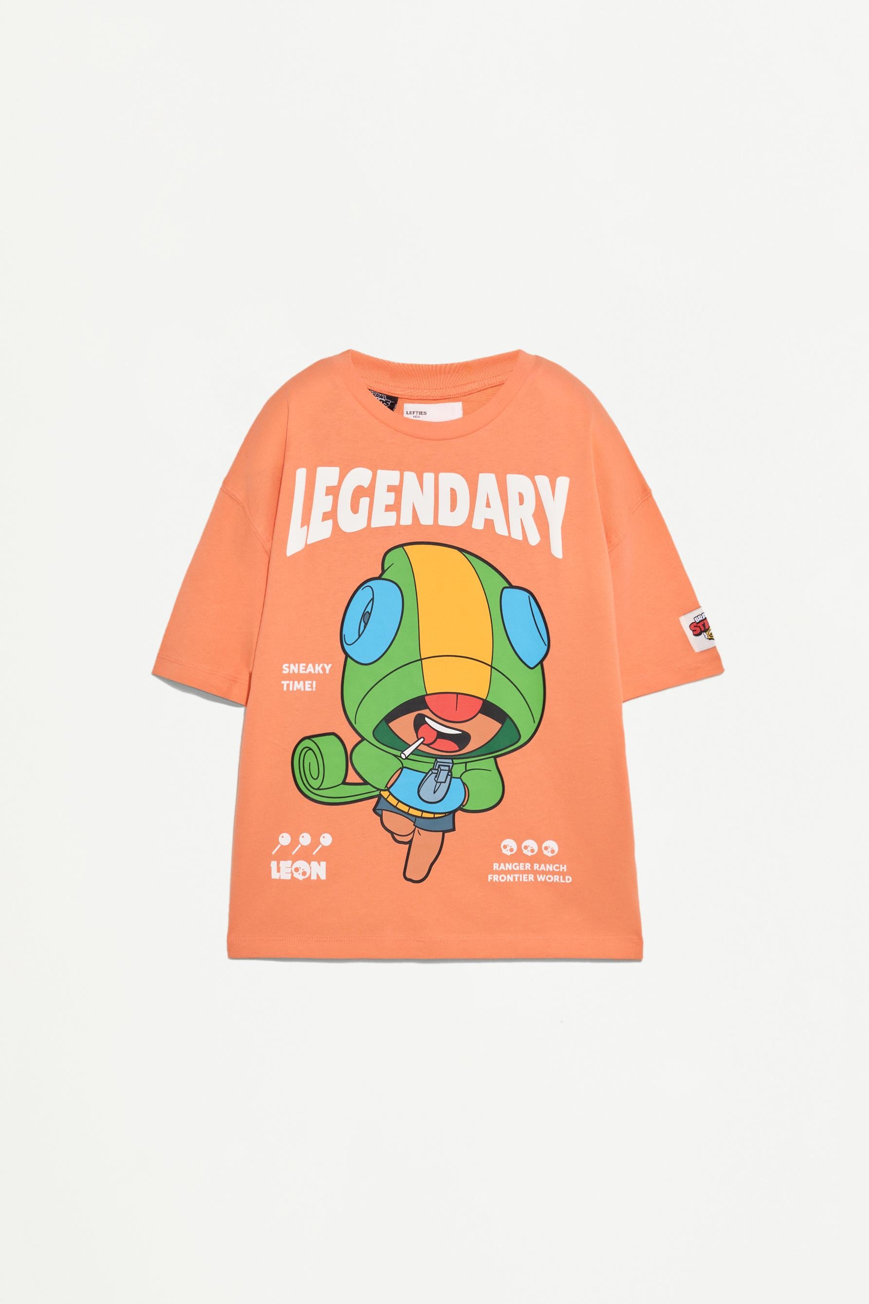 Leon Brawl Stars ©Supercell Oy T-shirt - ORANGE / 11-12 years