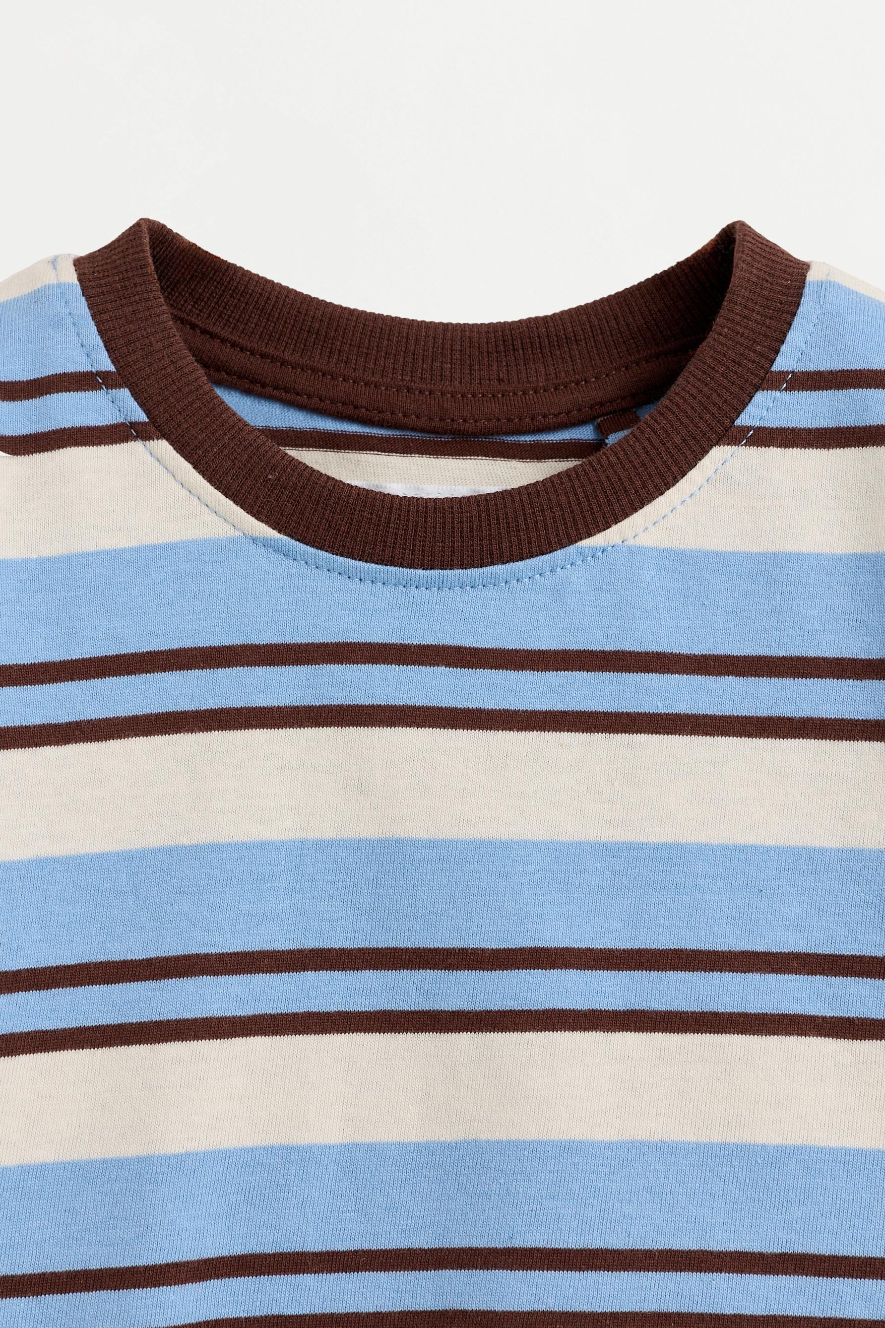 Baby Boy | Brown striped T-shirt