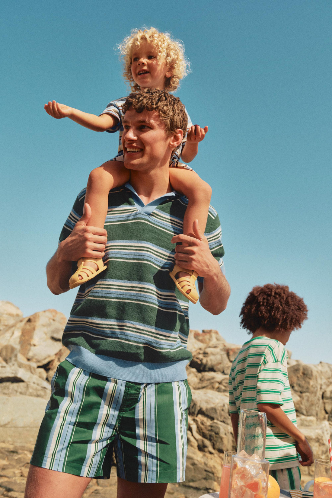 Baby Boy | Brown striped T-shirt