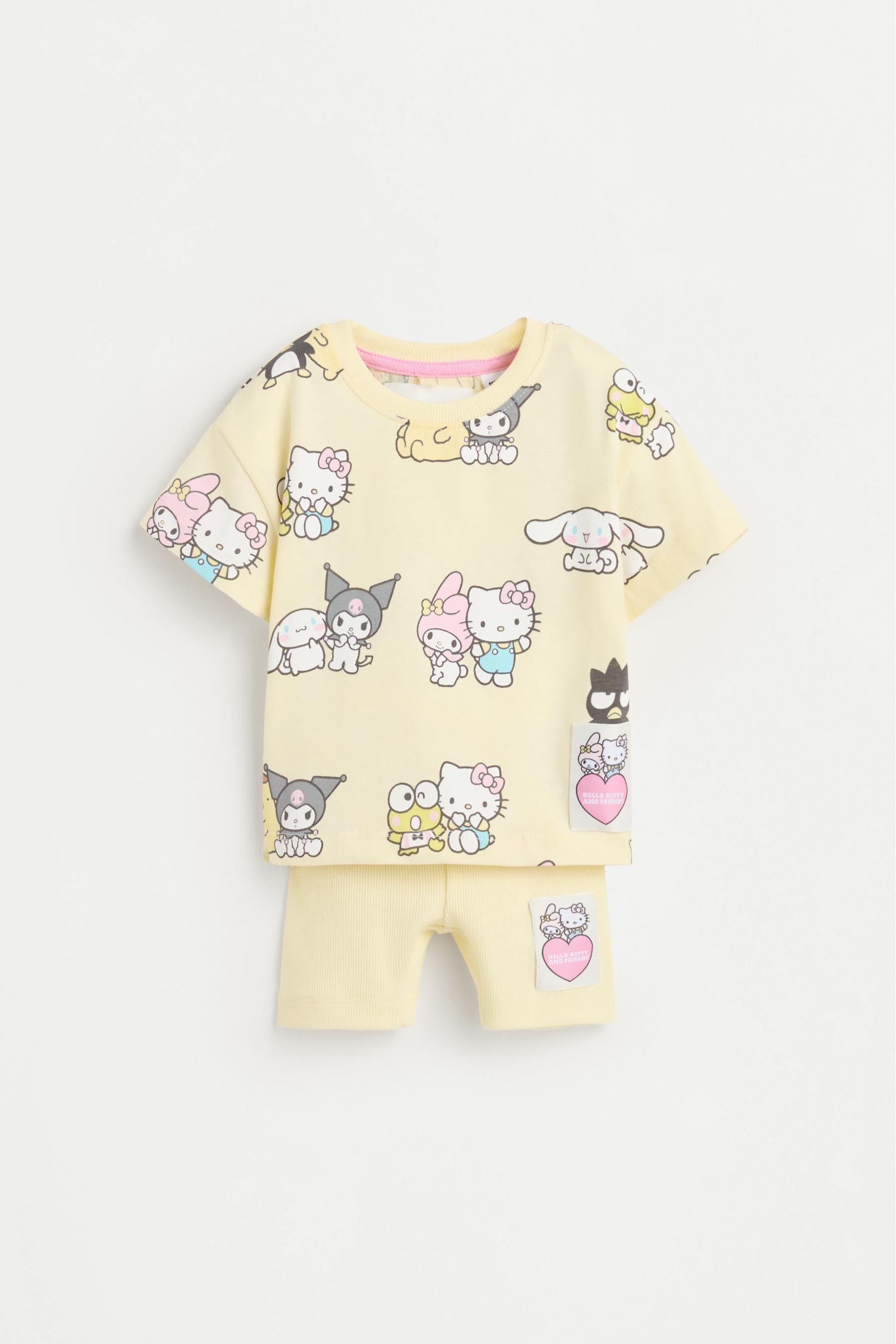 Hello Kitty ©SANRIO ribbed short pyjamas