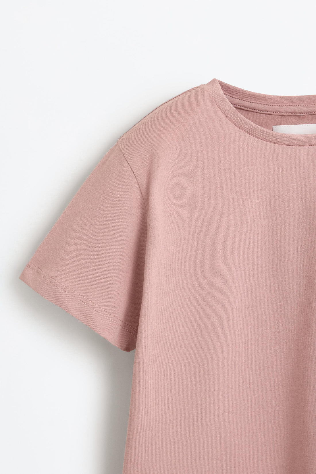 Pack of 2 plain T-shirts - ROSE PINK / 11-12 years