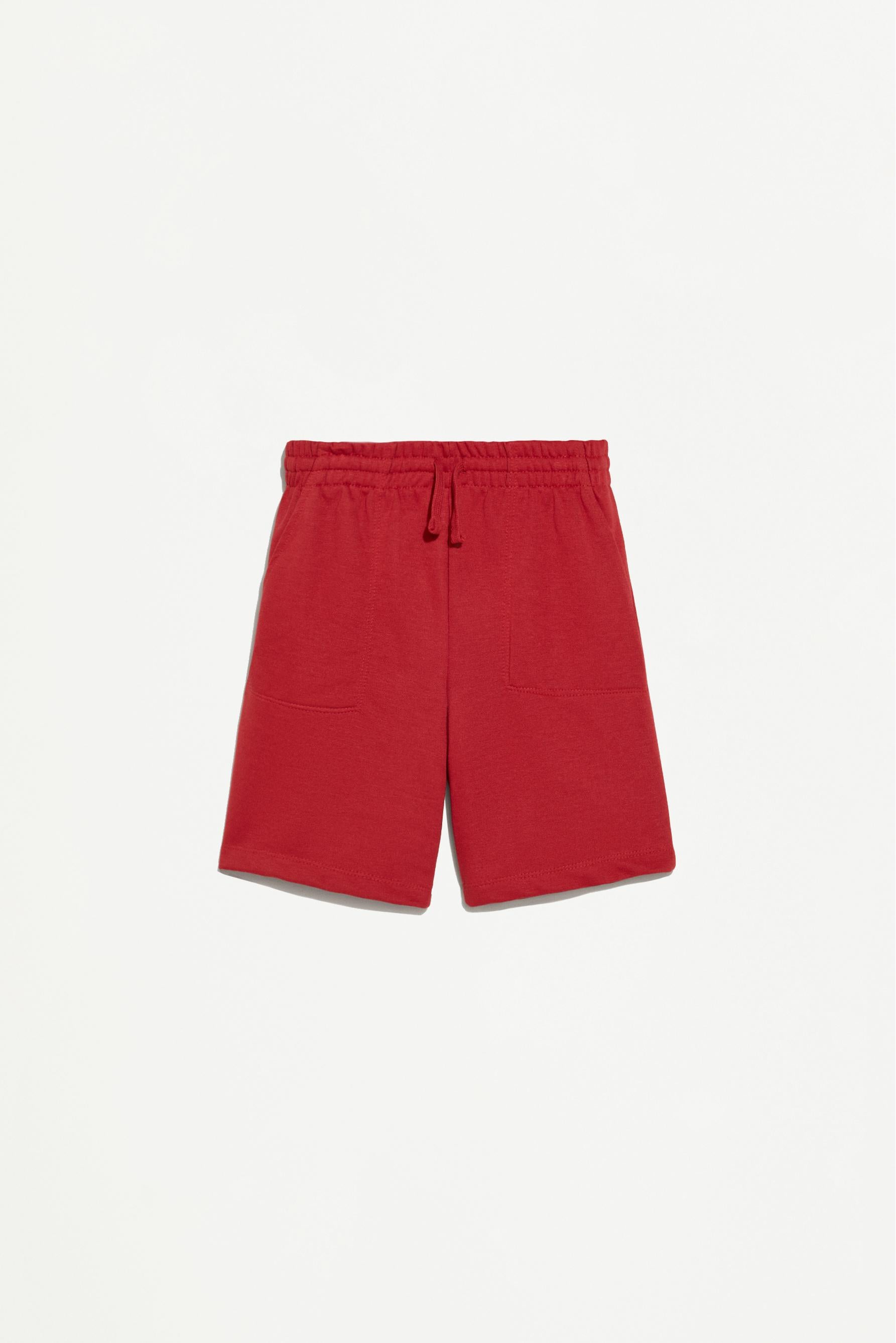 Basic plush Bermuda shorts