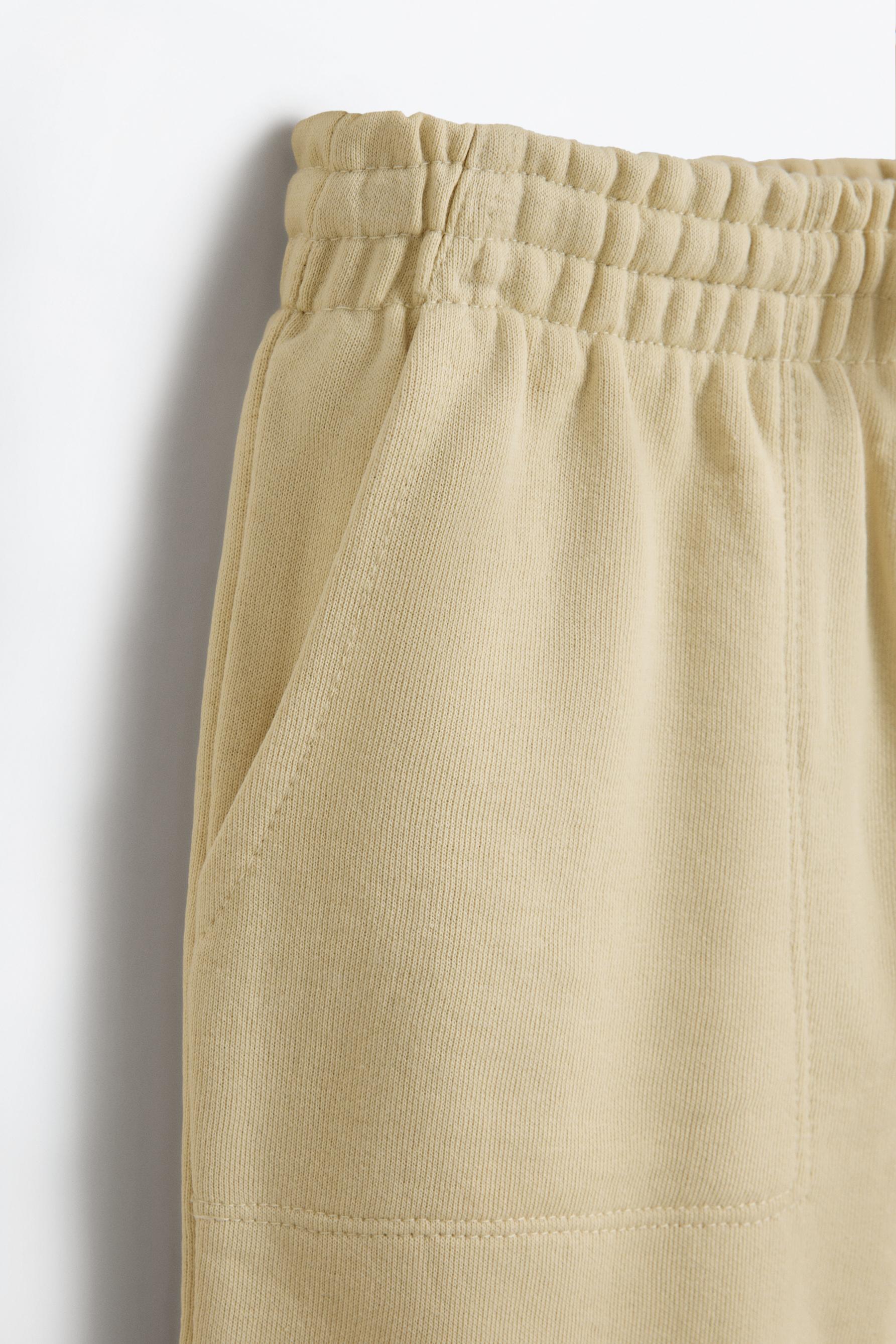 Basic plush Bermuda shorts