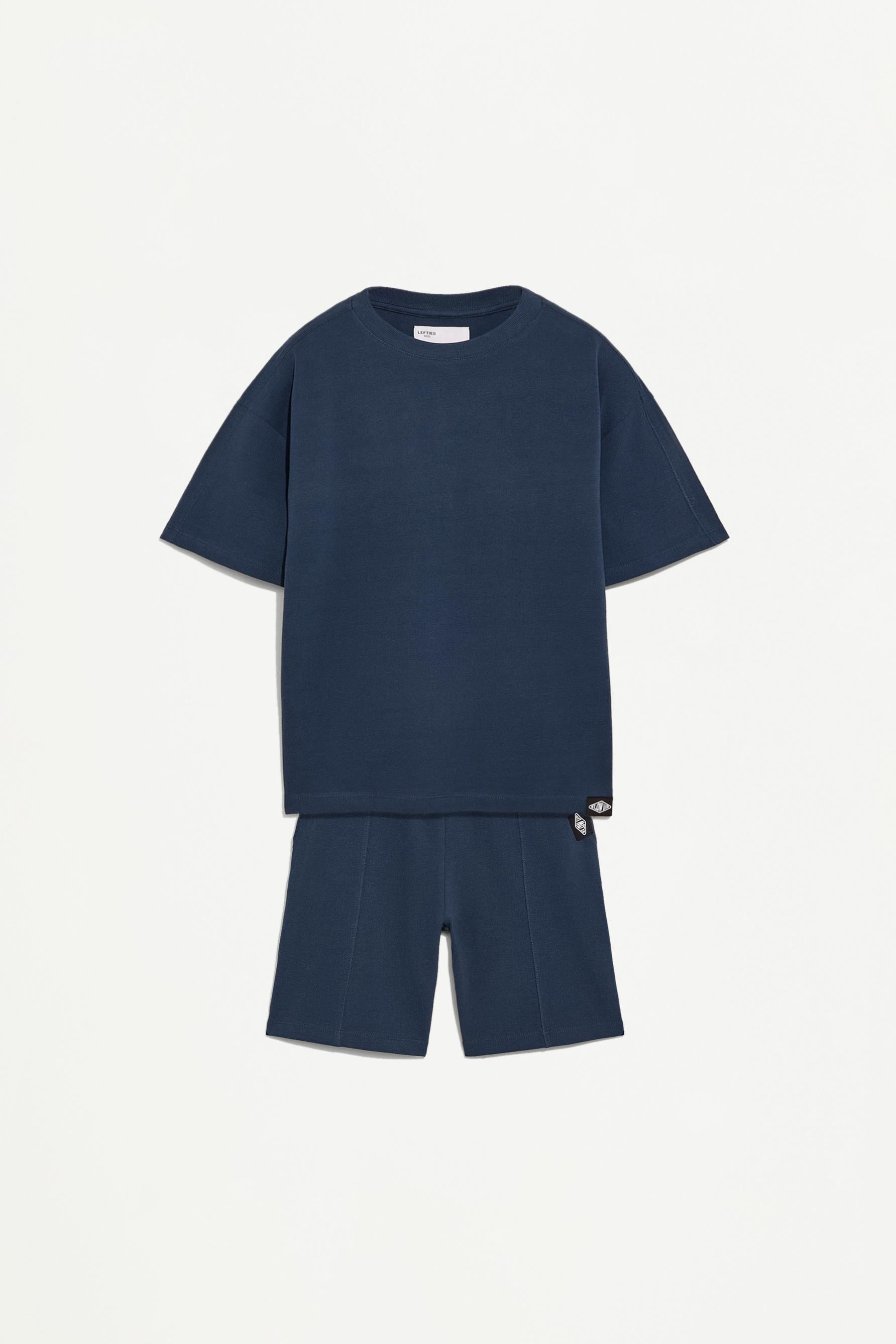 Piqué T-shirt and Bermuda shorts set