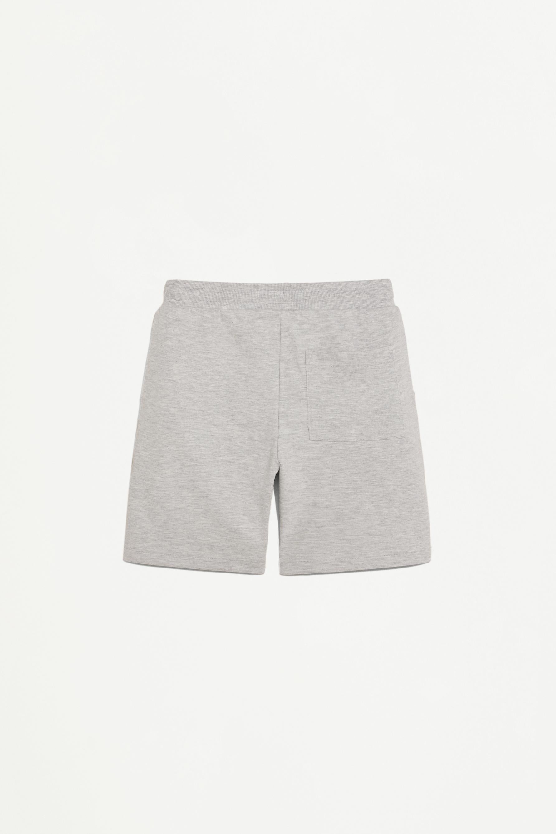 Interlock Bermuda shorts with rubberised text