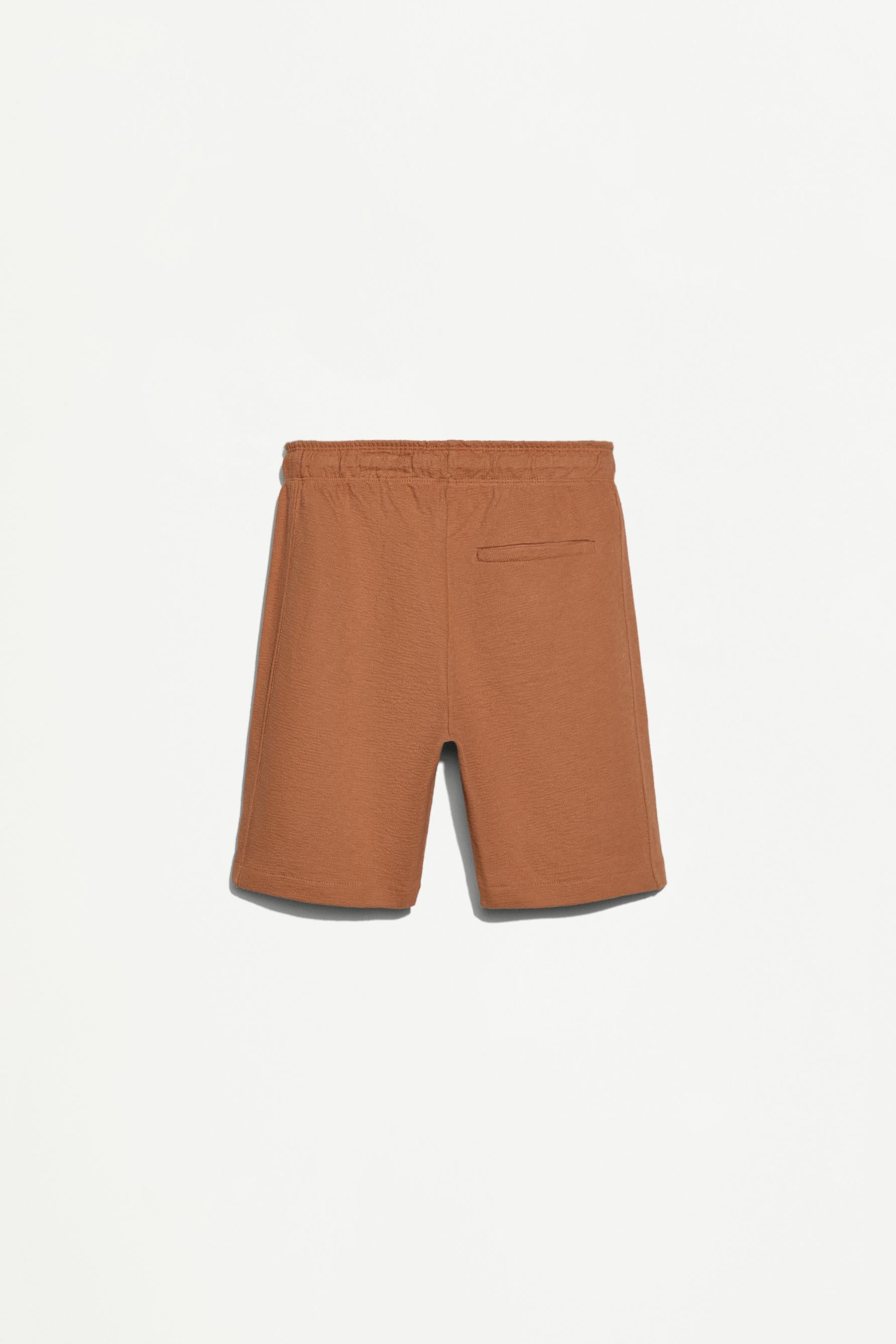 Bias cut Bermuda shorts