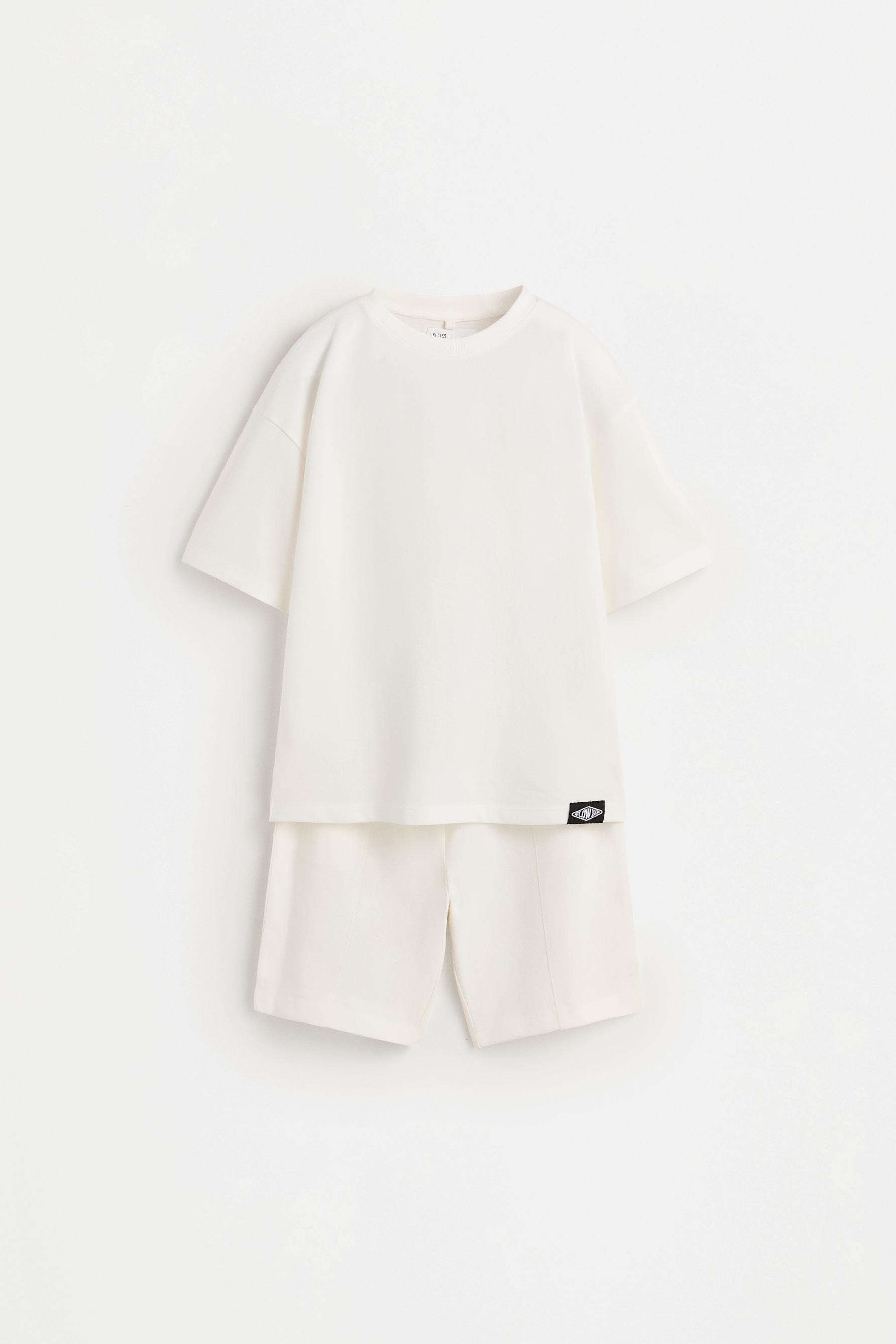 Piqué T-shirt and Bermuda shorts set