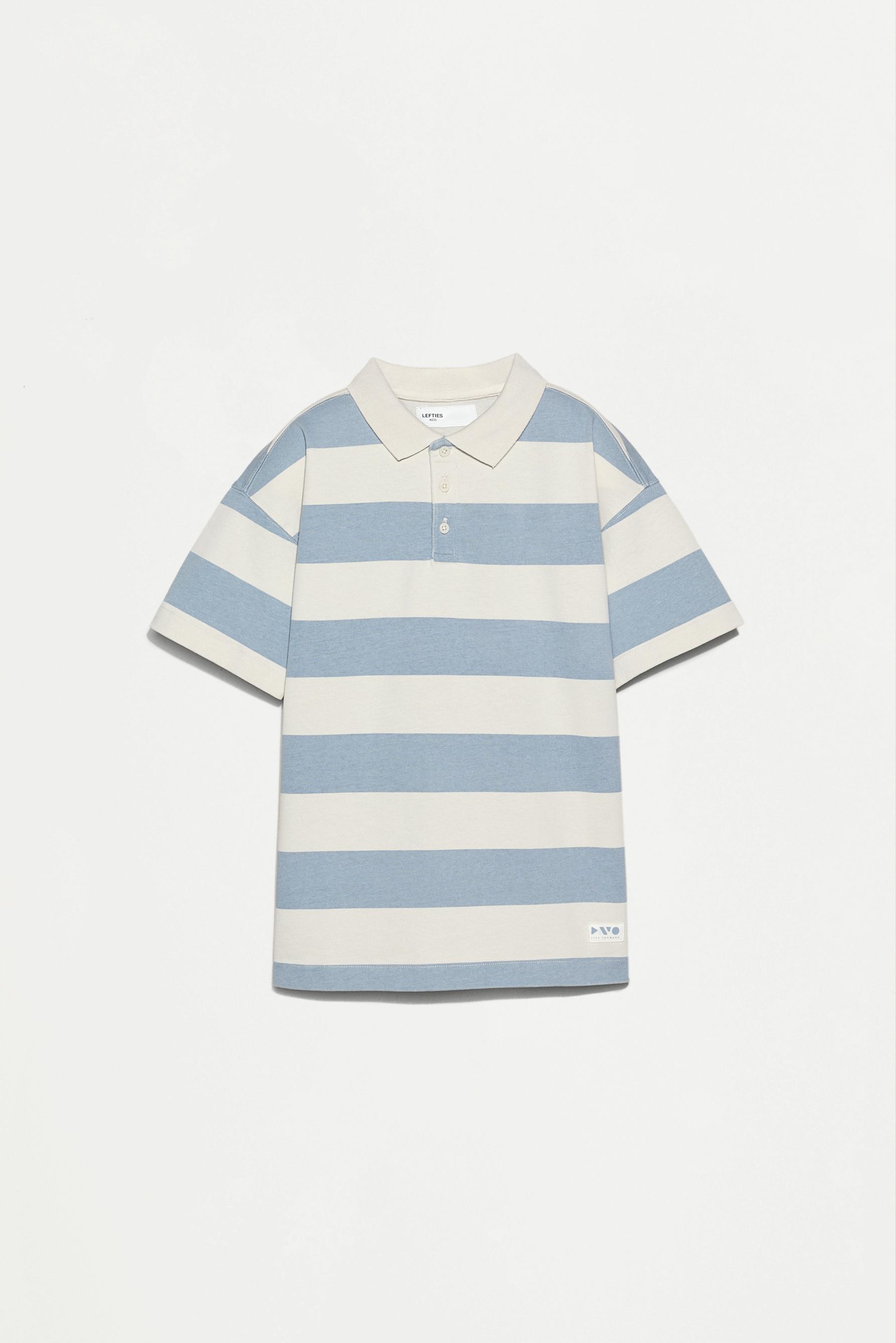 Striped polo shirt