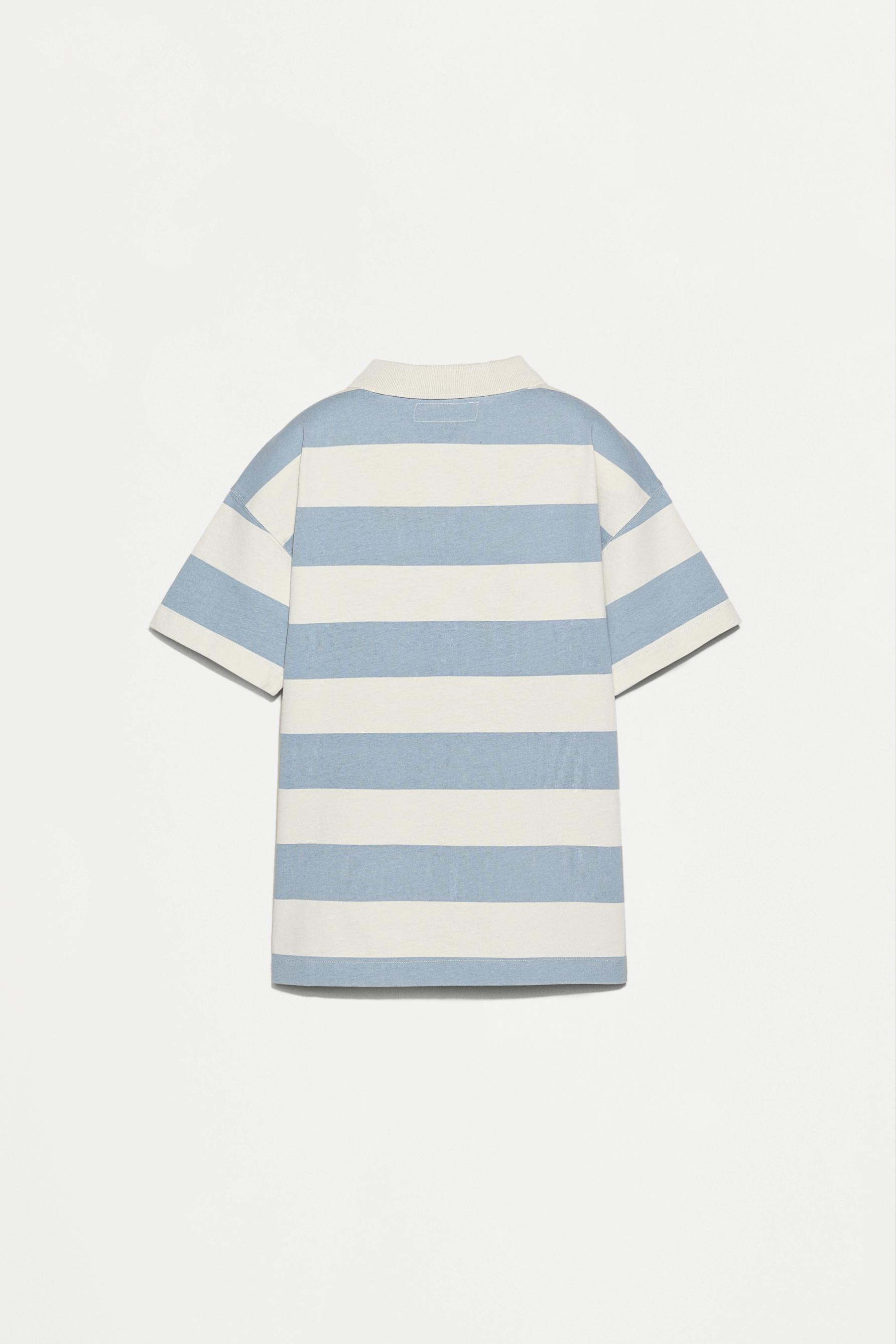 Striped polo shirt