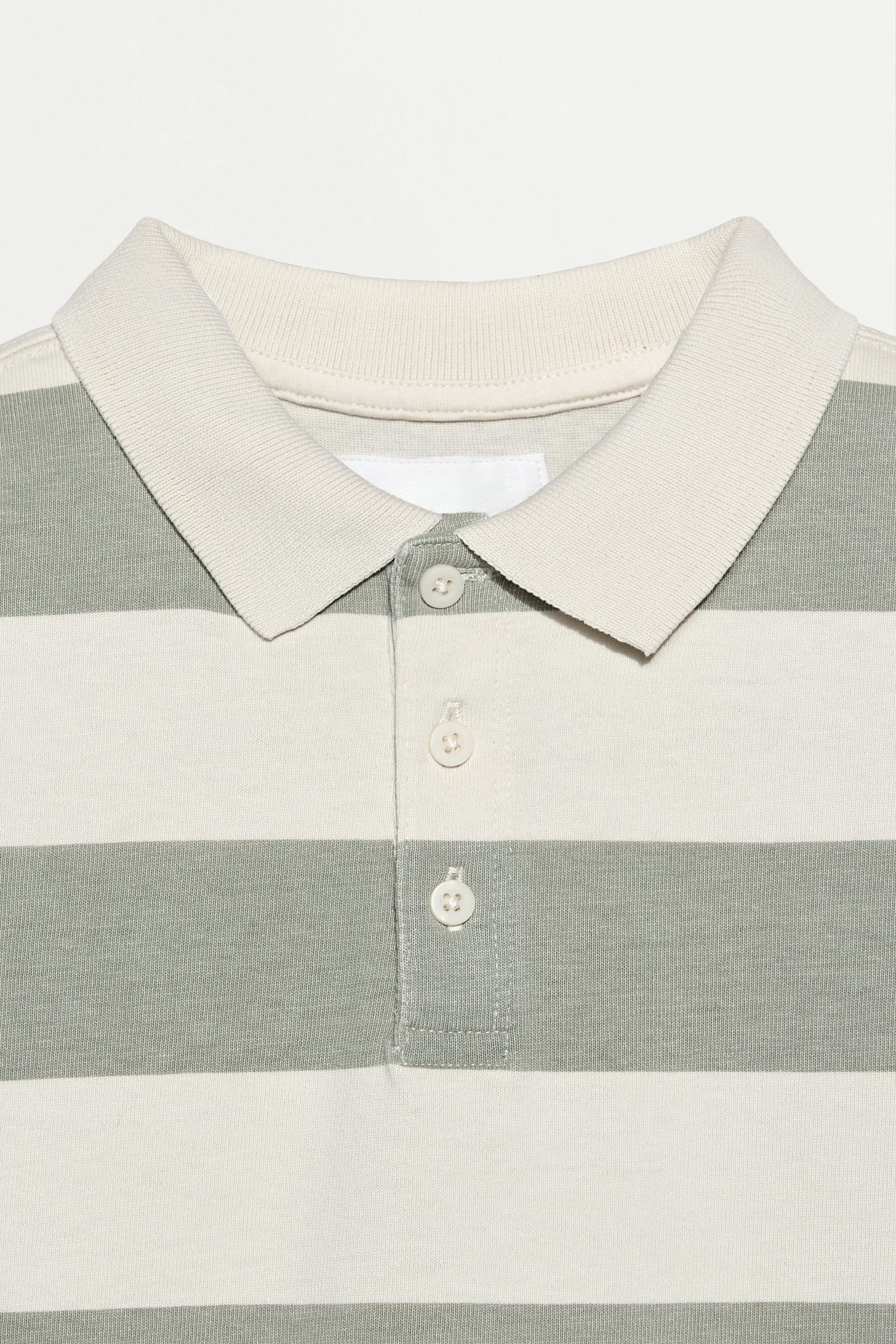 Striped polo shirt