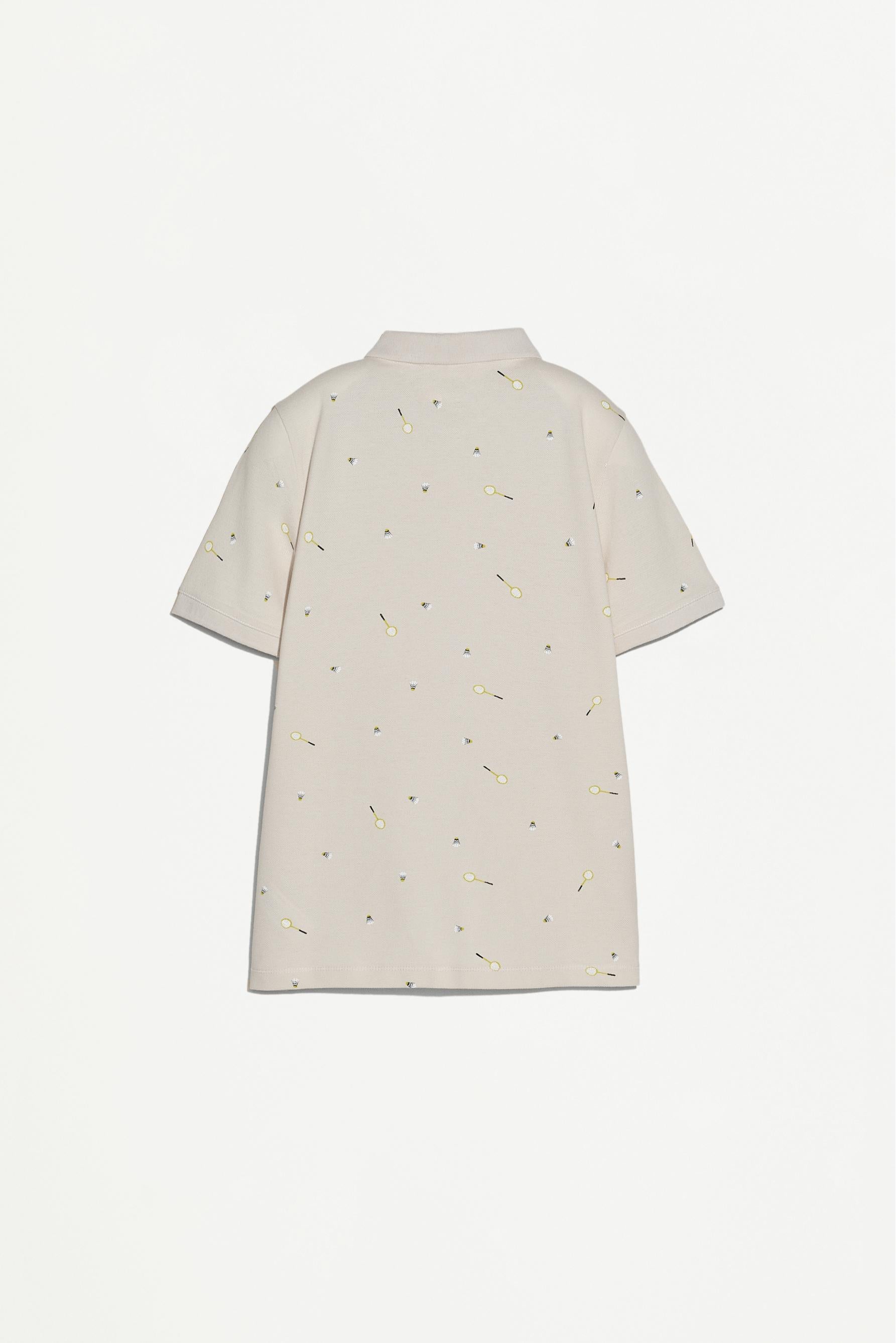 Printed polo shirt