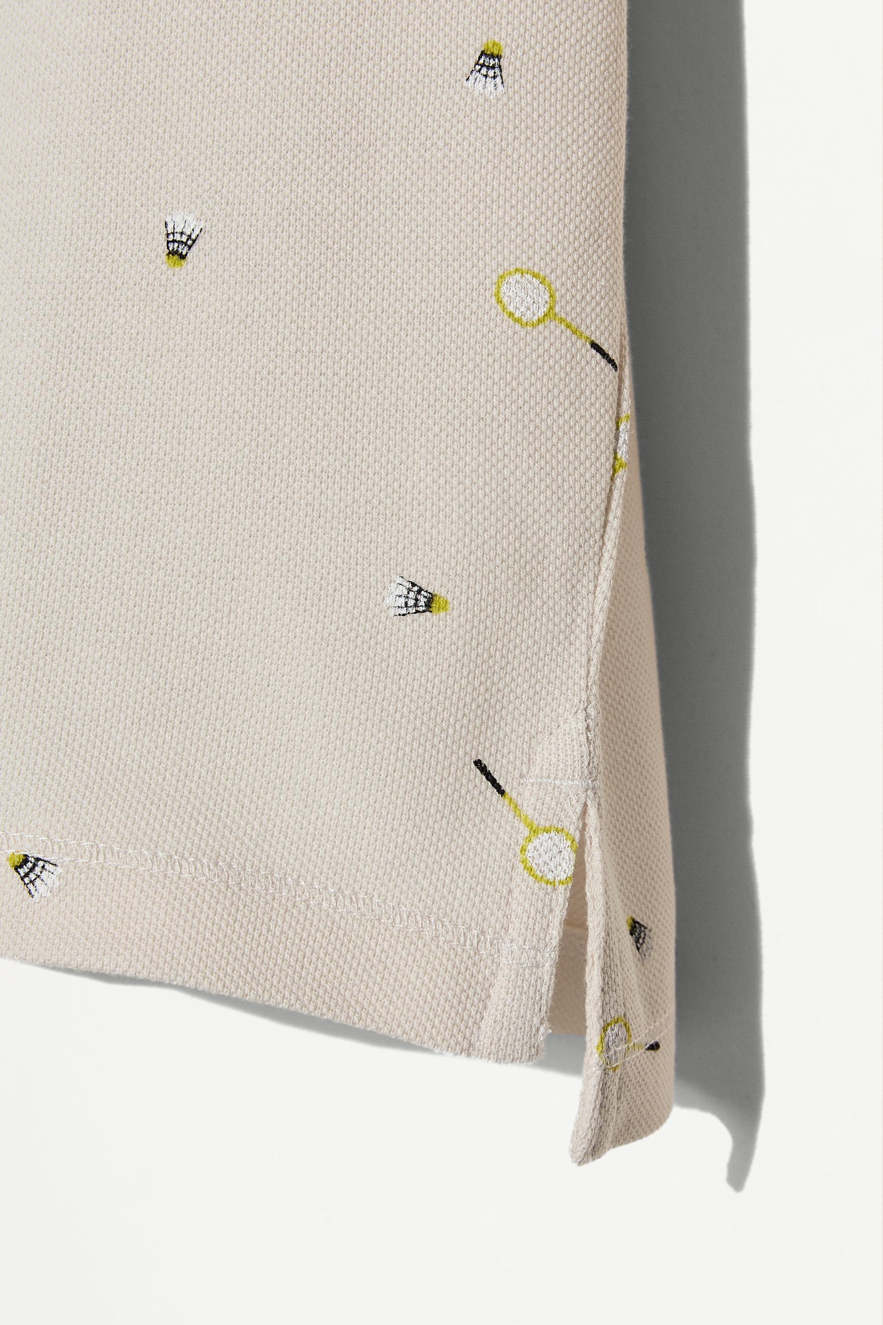 Printed polo shirt