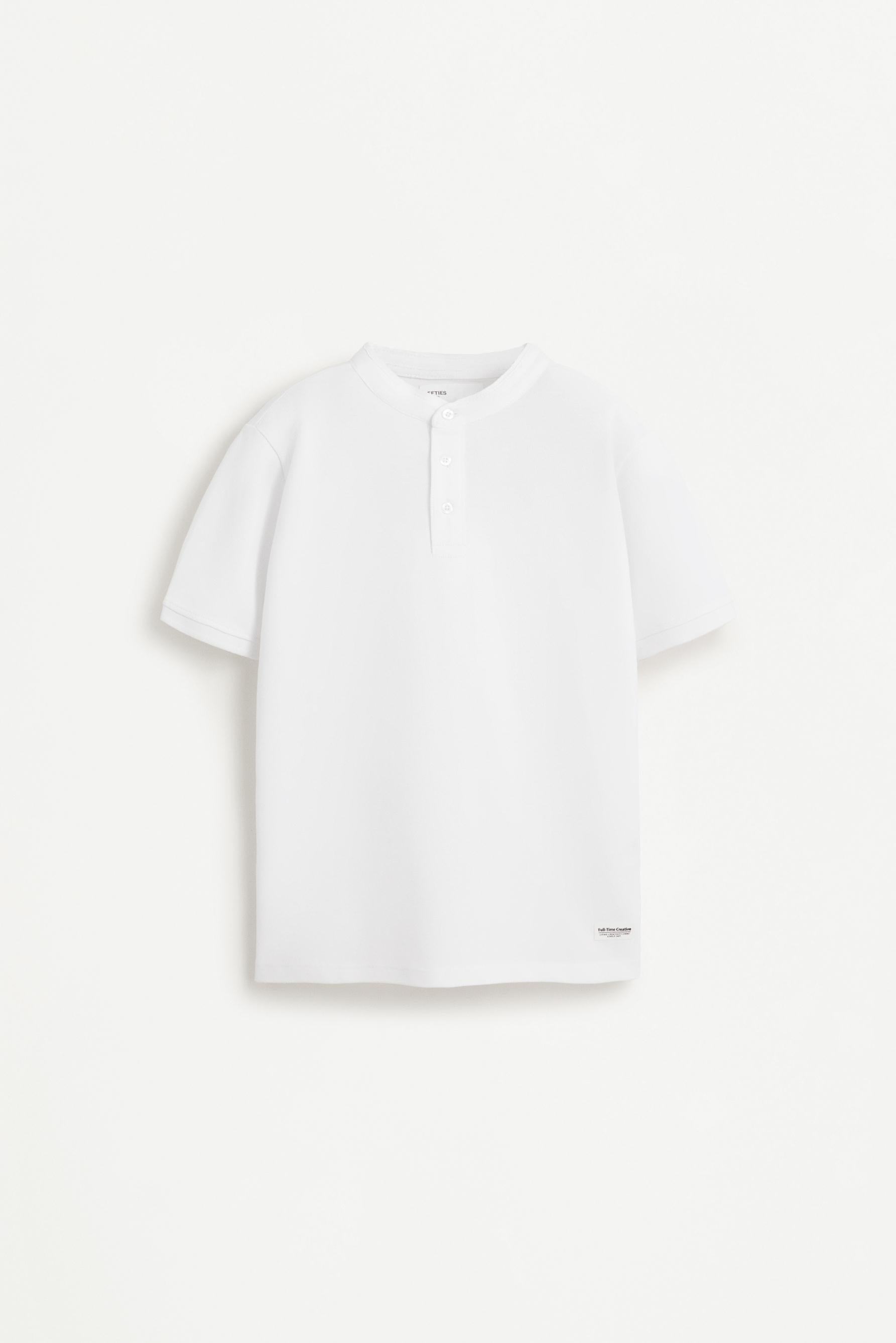 Stand collar polo shirt