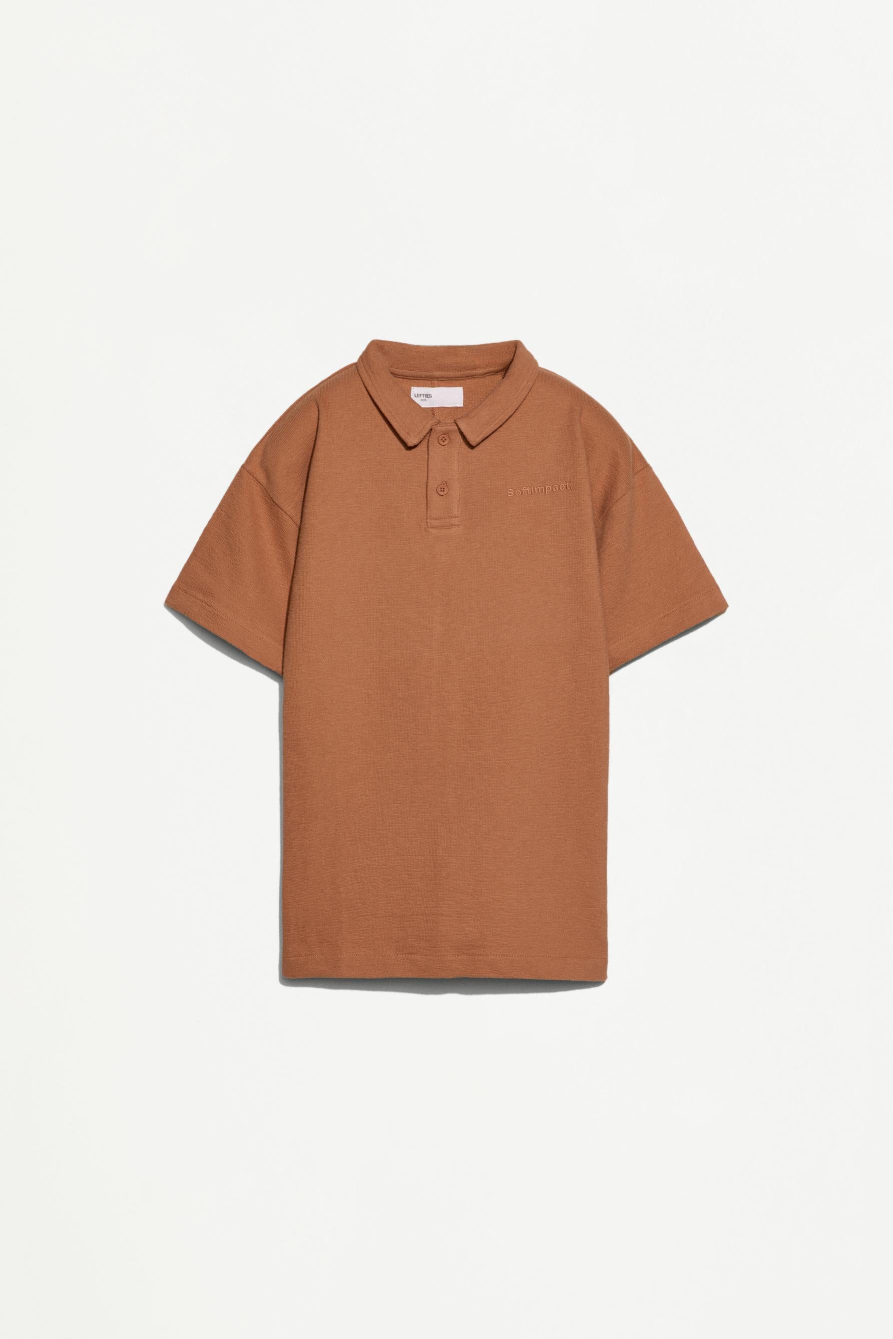 Bias cut polo shirt