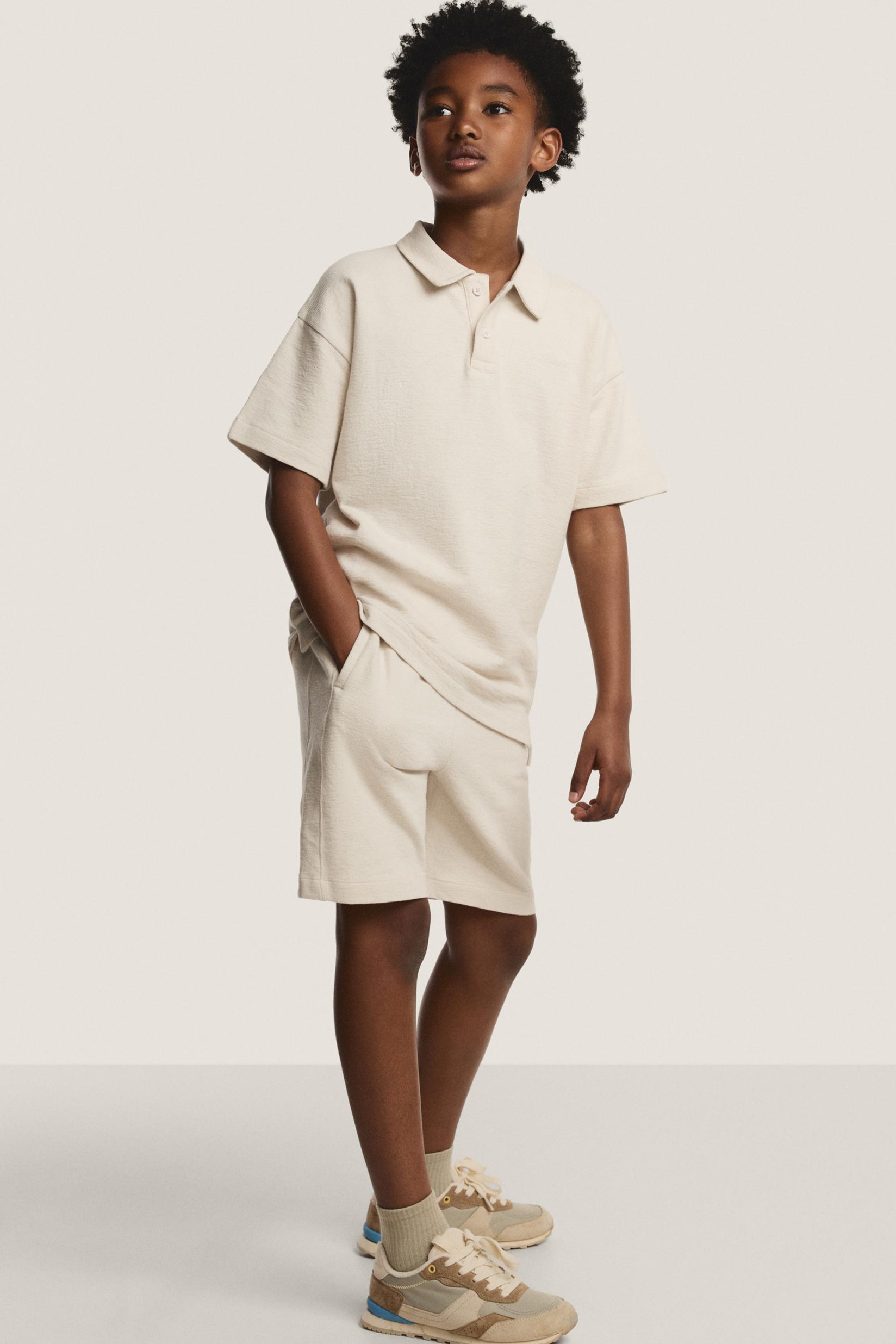 Bias cut polo shirt