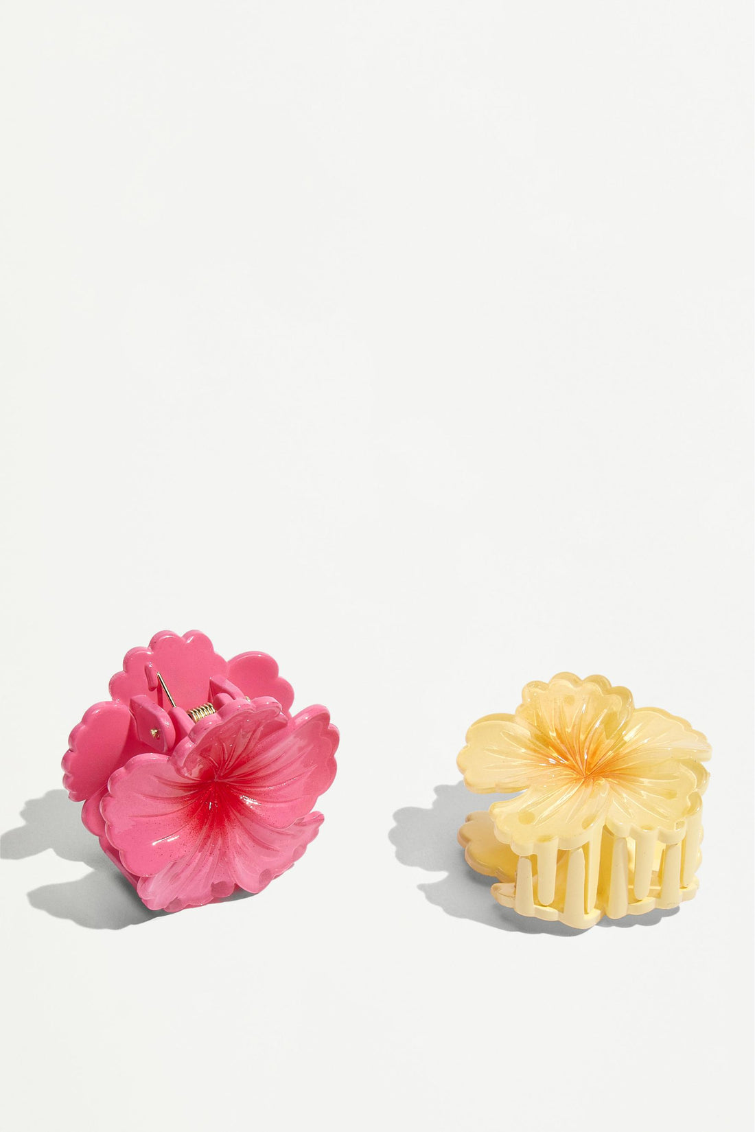 Flower scrunchie and hair clip set
