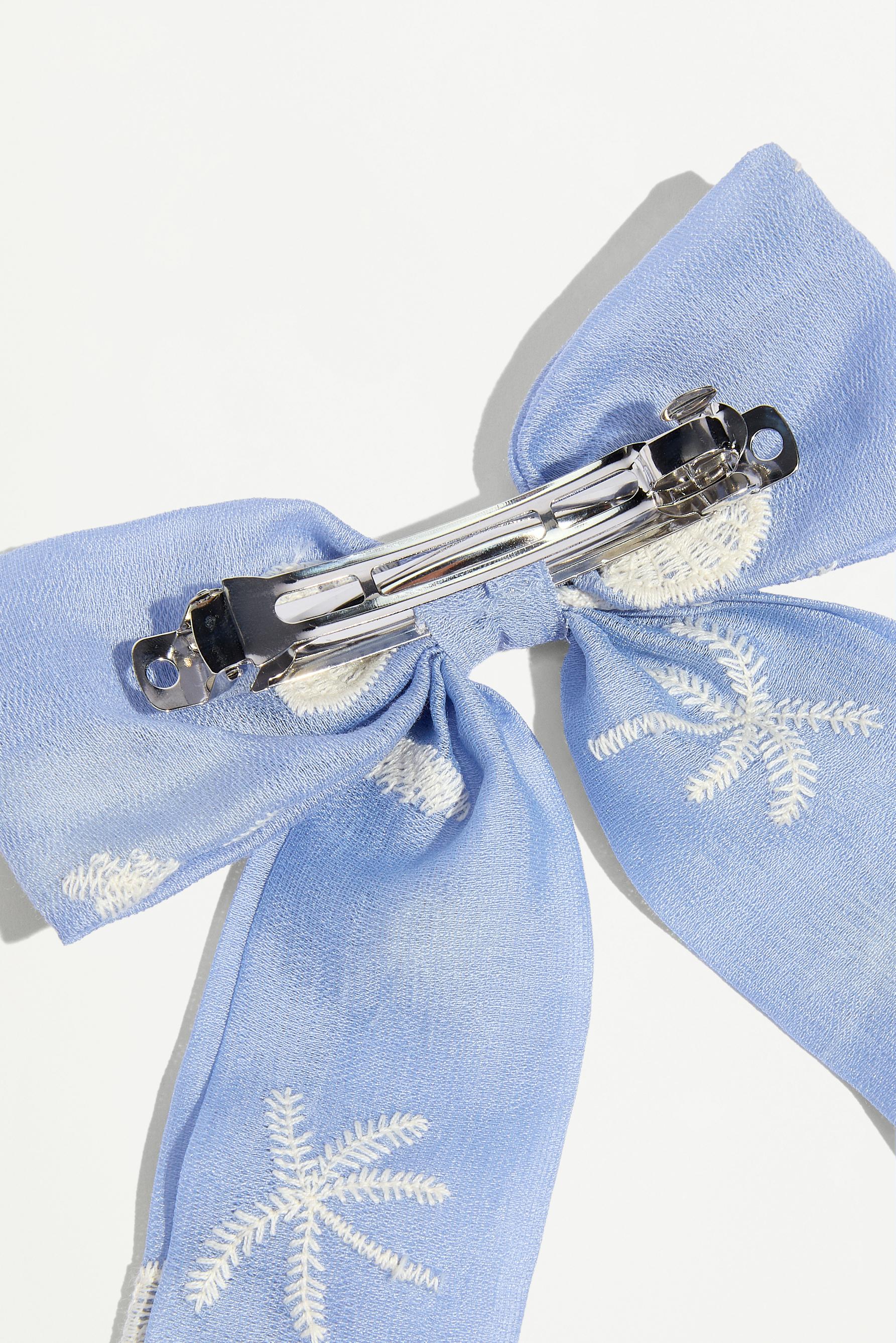 Large Swiss embroidery bow