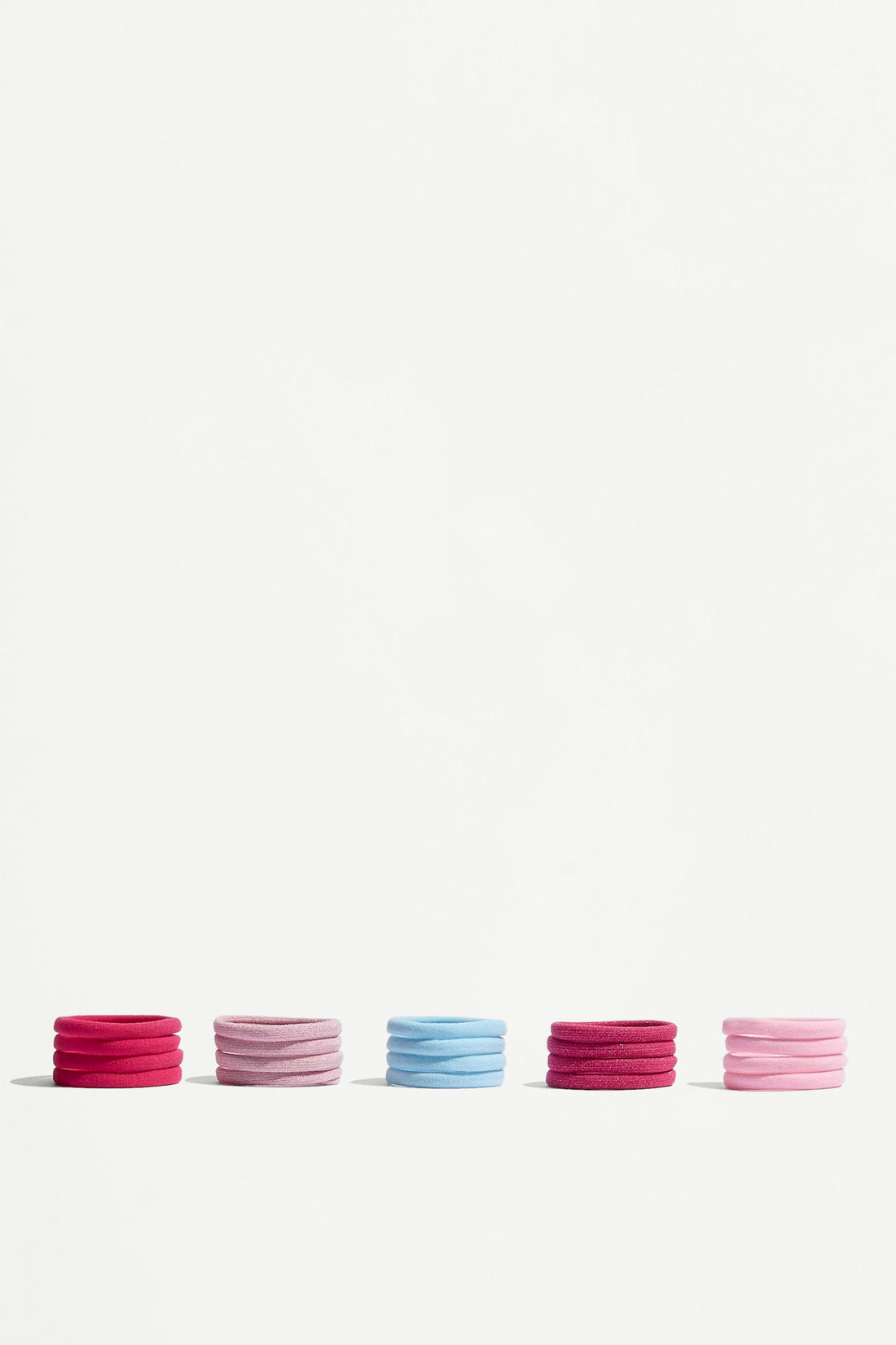 Shiny colored scrunchies (20-pack)