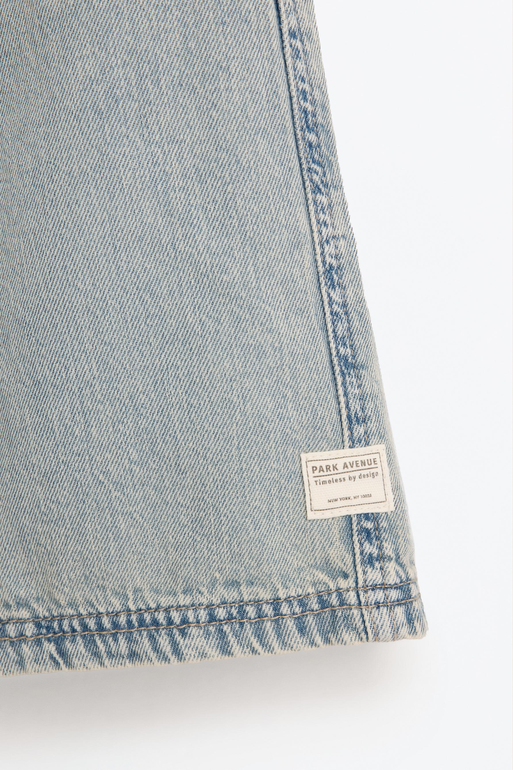Denim jogger Bermuda shorts