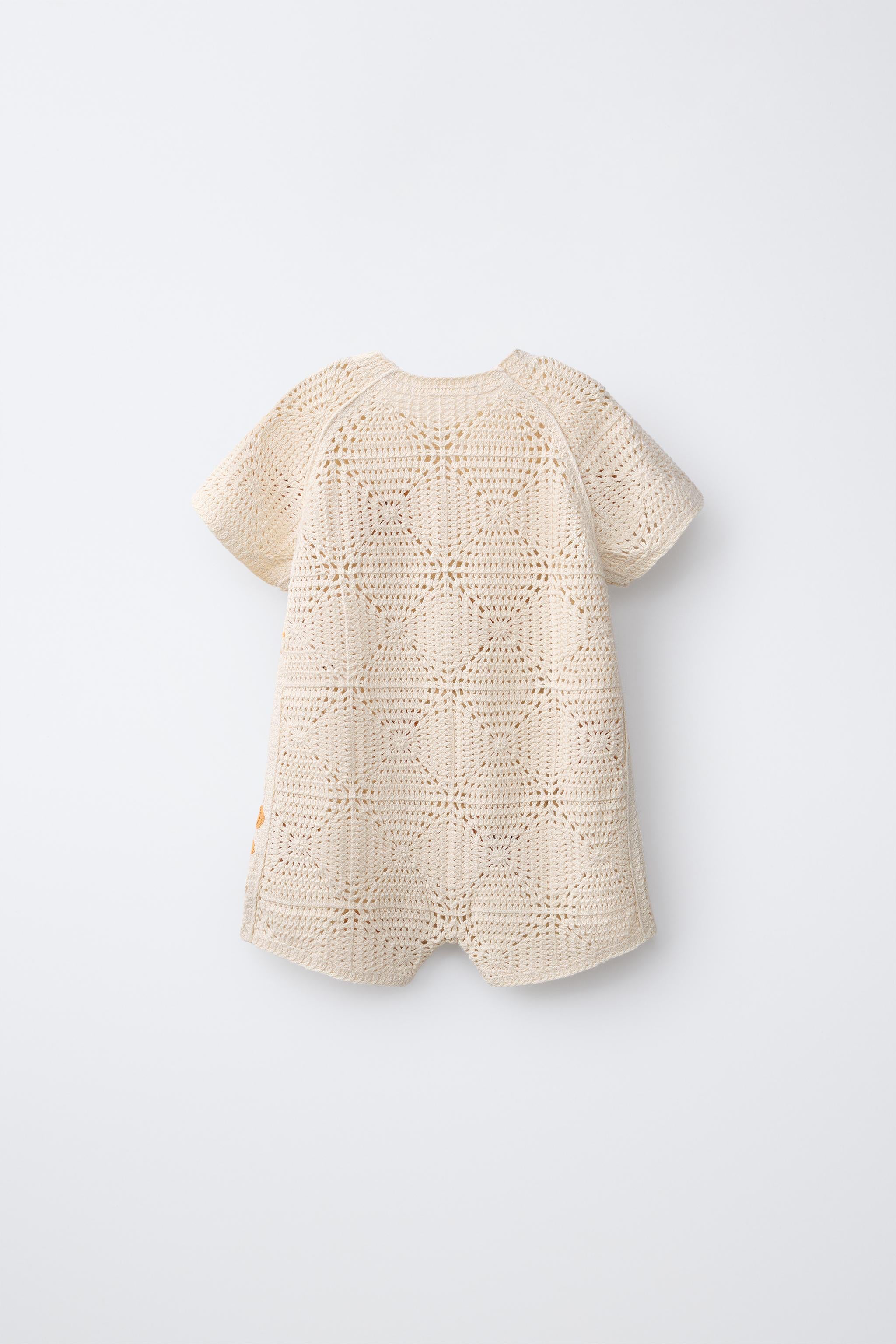 CRAB PRINT KNIT PLAYSUIT