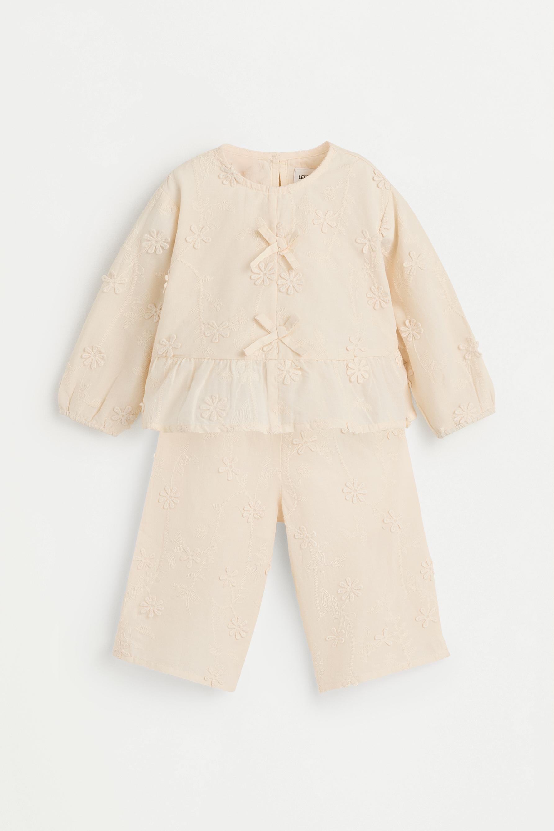 Floral blouse and trousers set
