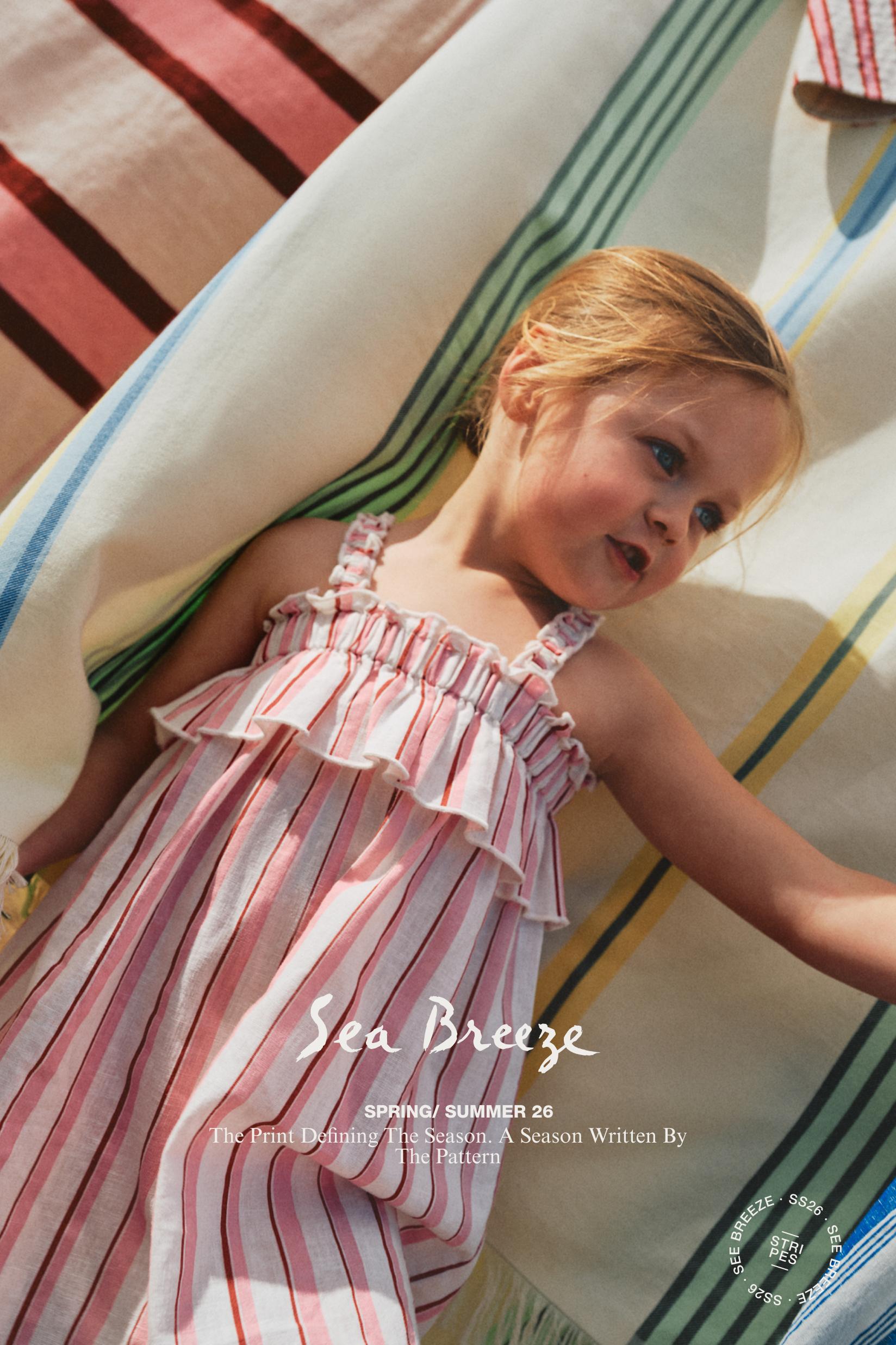 Baby Girl | Pink striped dress