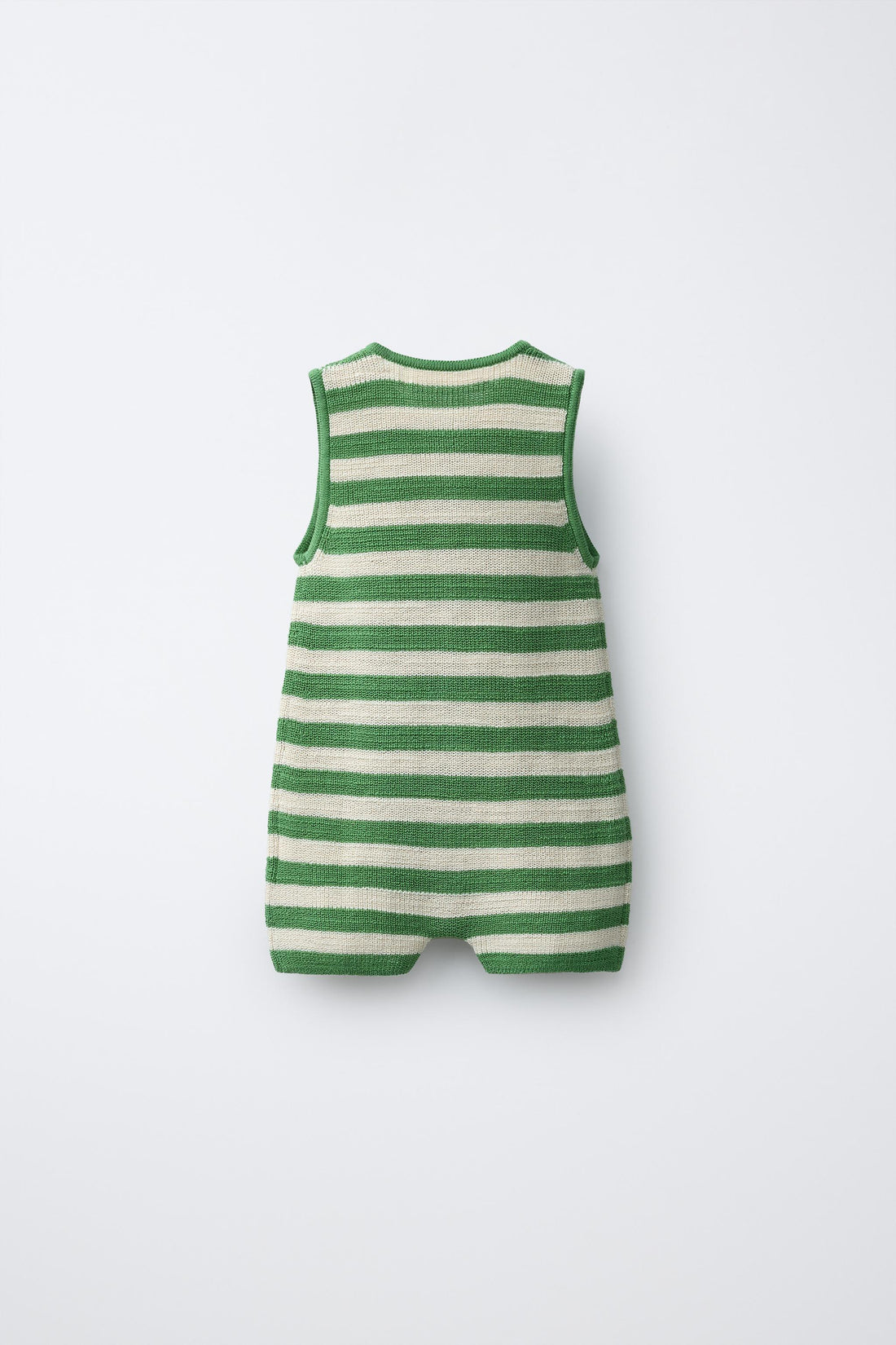EMBROIDERED PALM TREE KNIT ROMPER