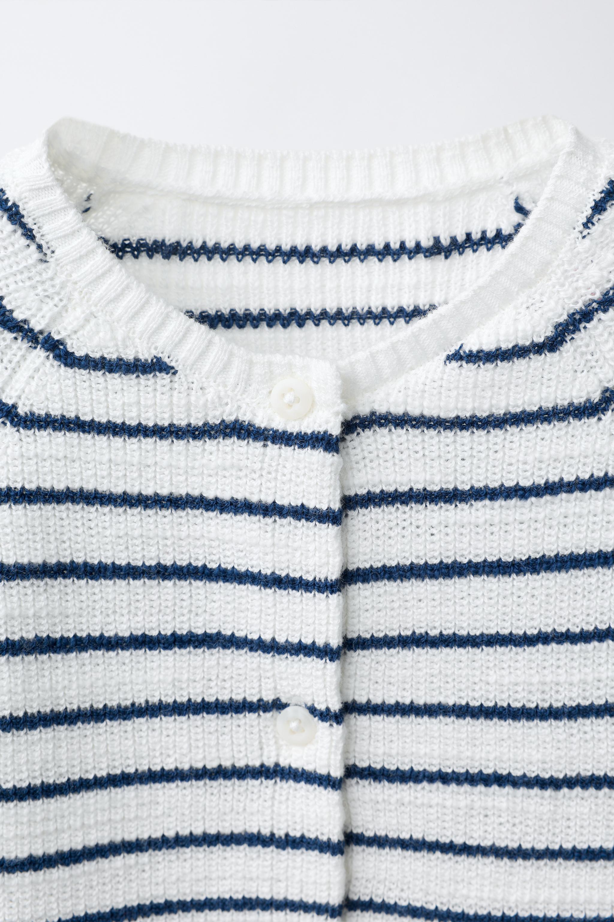 STRIPED PURL KNIT PLAYSUIT