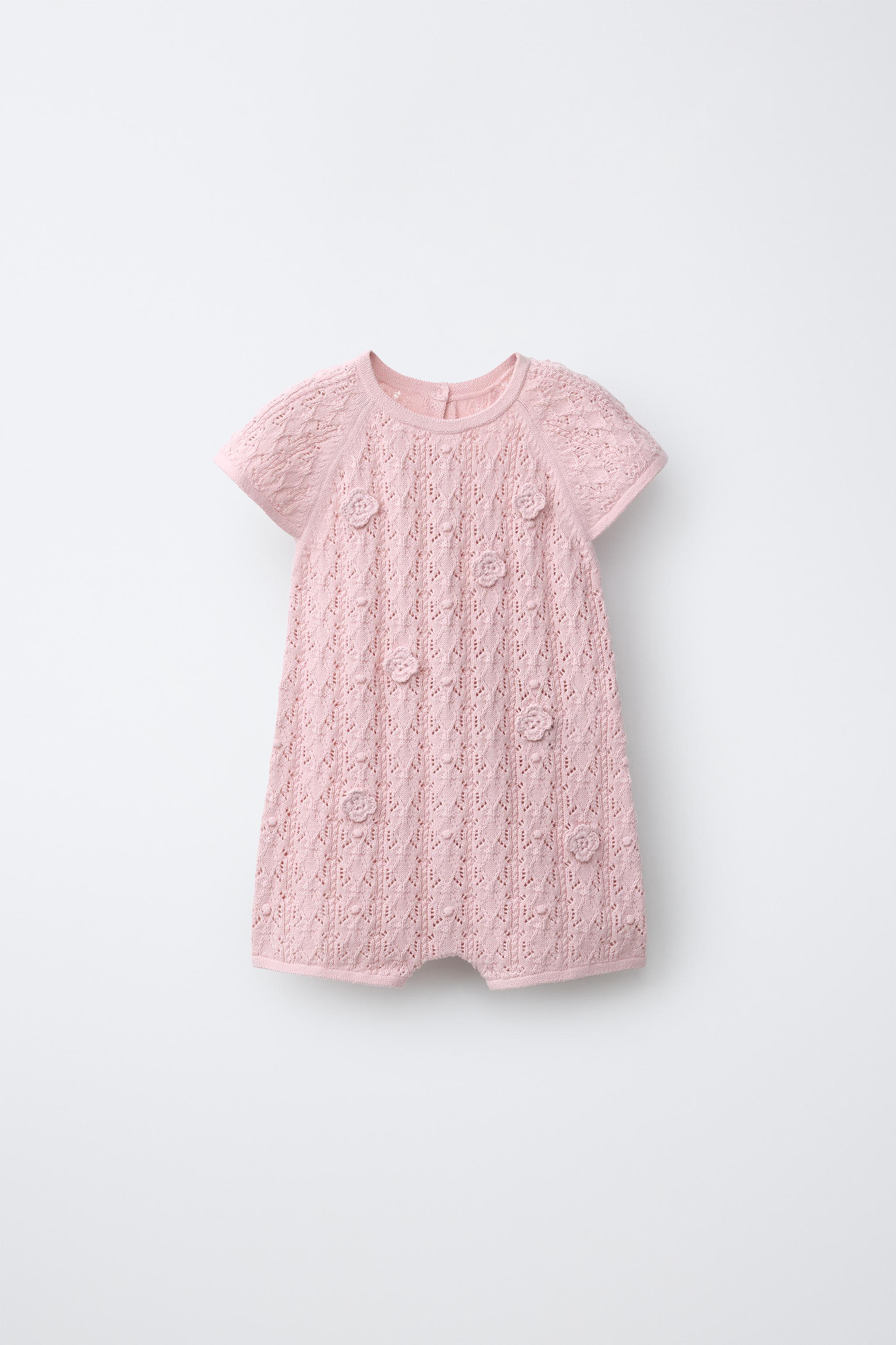 CUTWORK KNIT PLAYSUIT
