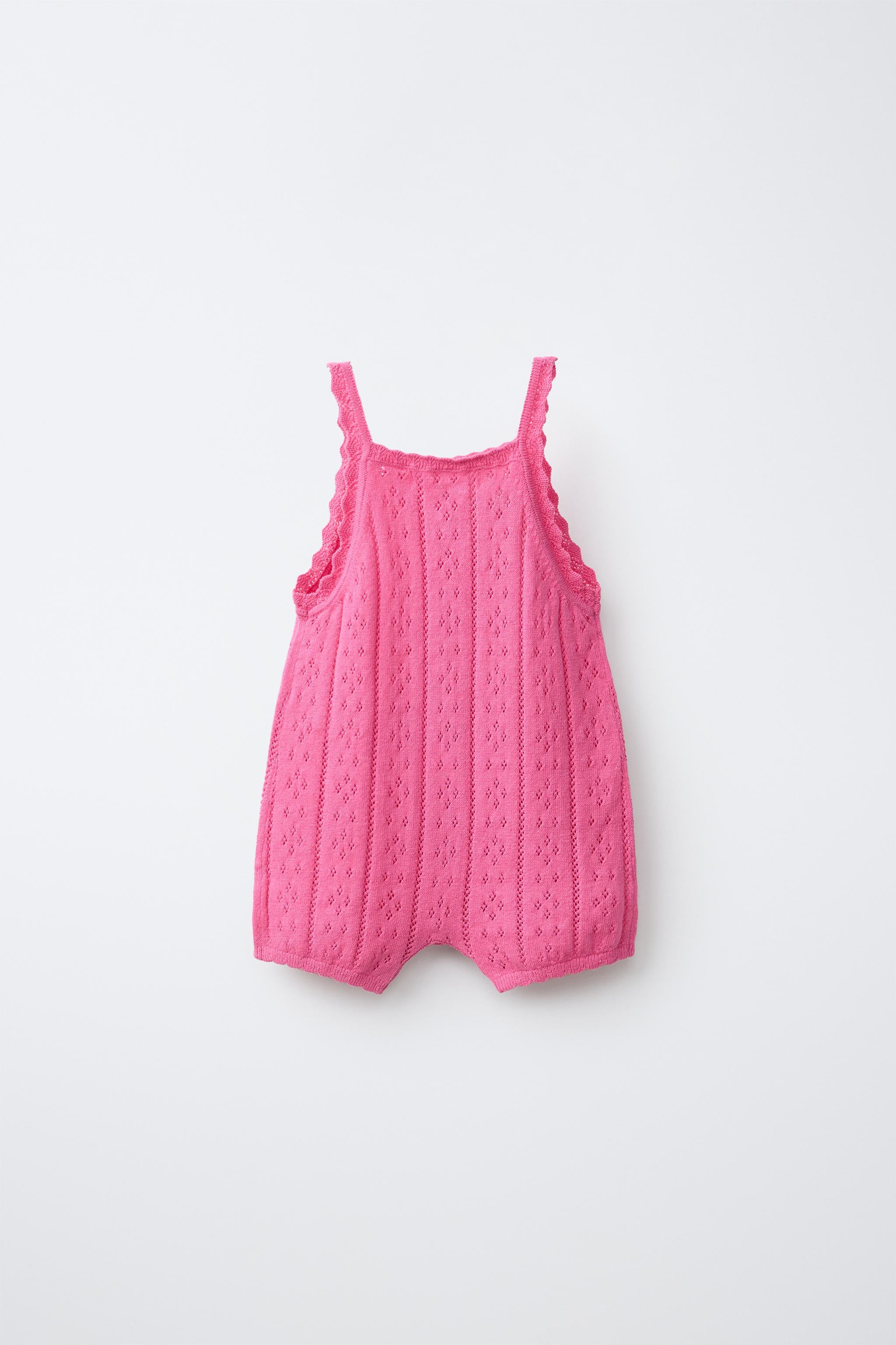 POINTELLE KNIT ROMPER