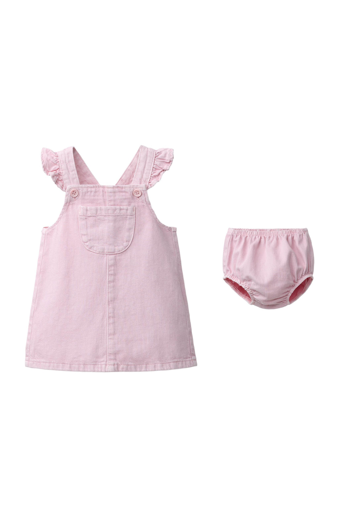 TWILL PINAFORE DRESS