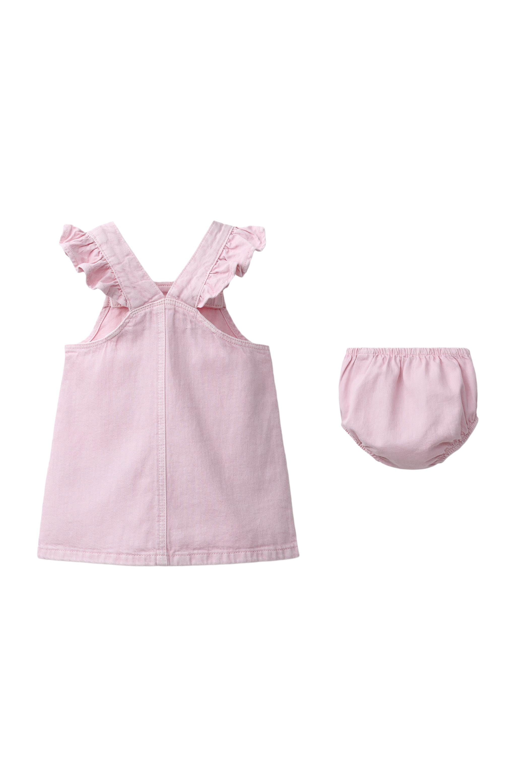 TWILL PINAFORE DRESS