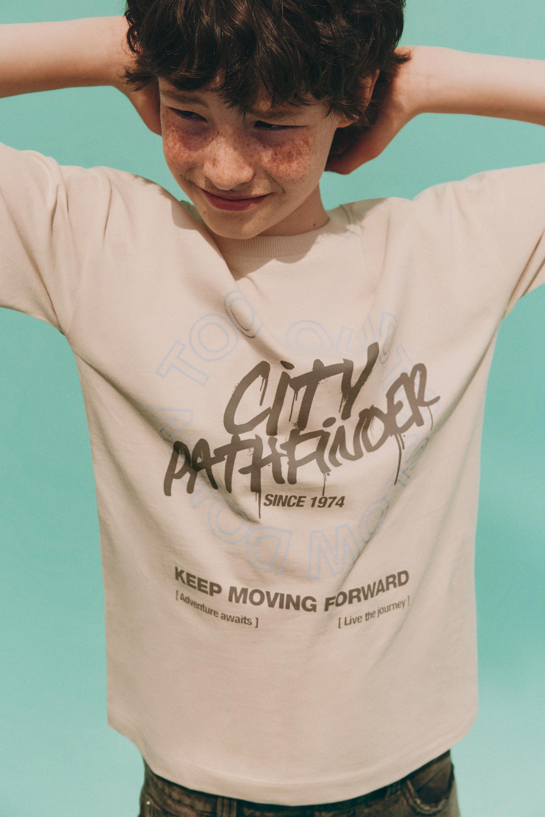 Printed T-shirt - ECRU / 11-12 years