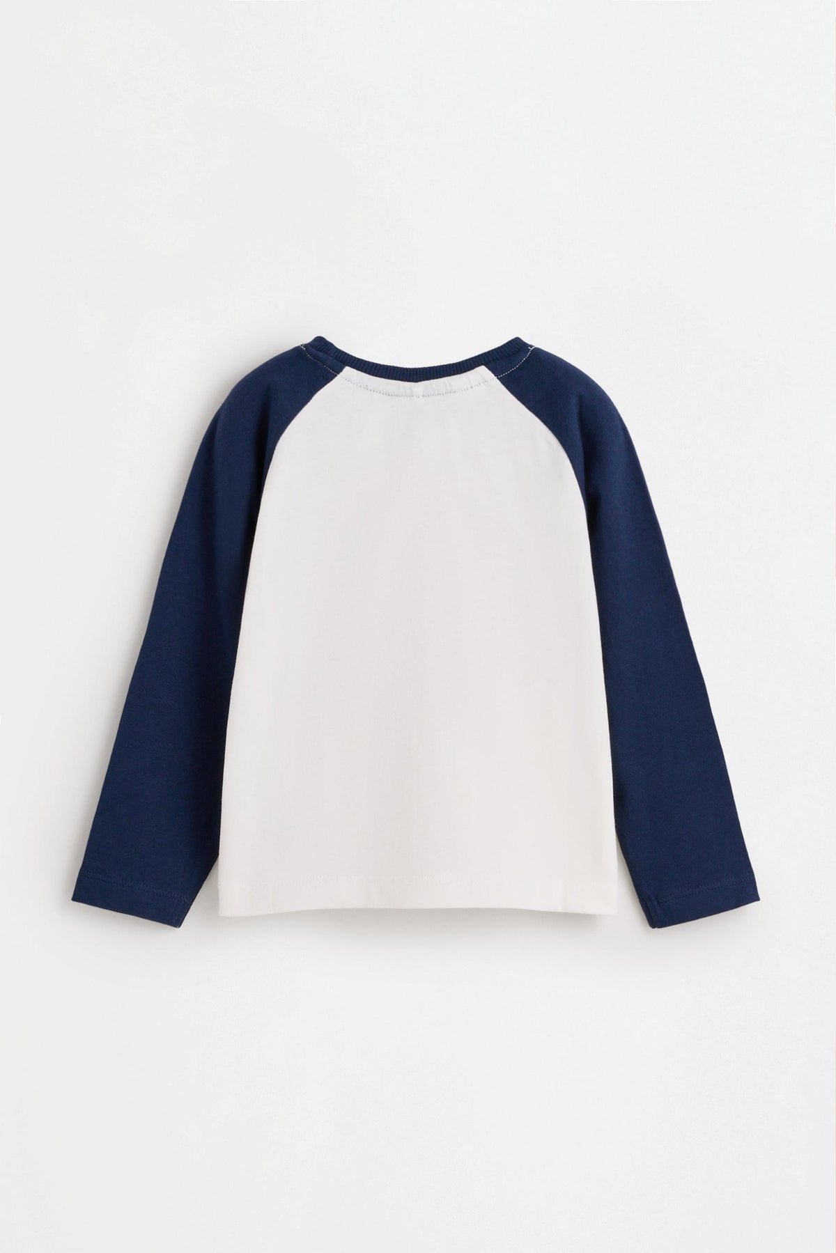 Text raglan sleeve T-shirt