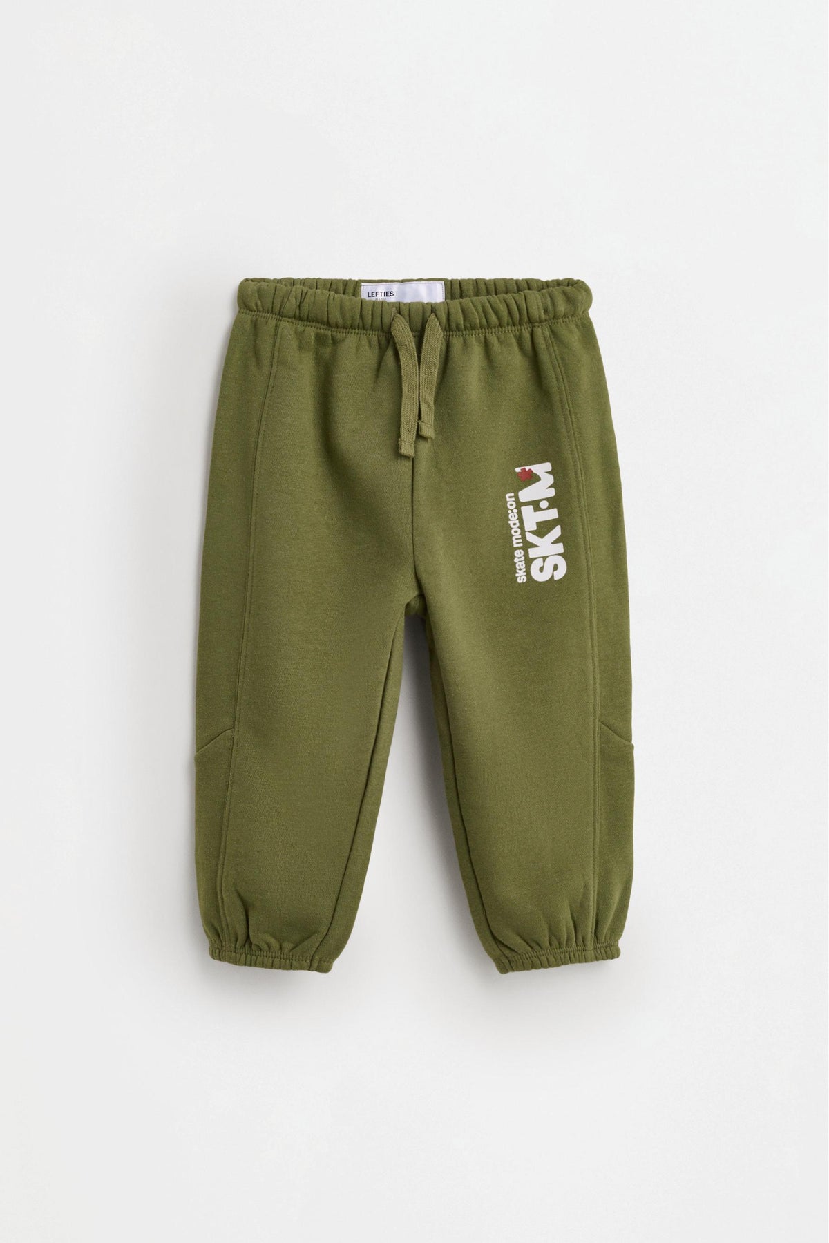 Plush sweatshirt and trousers set - DARK KHAKI / 12-18 months