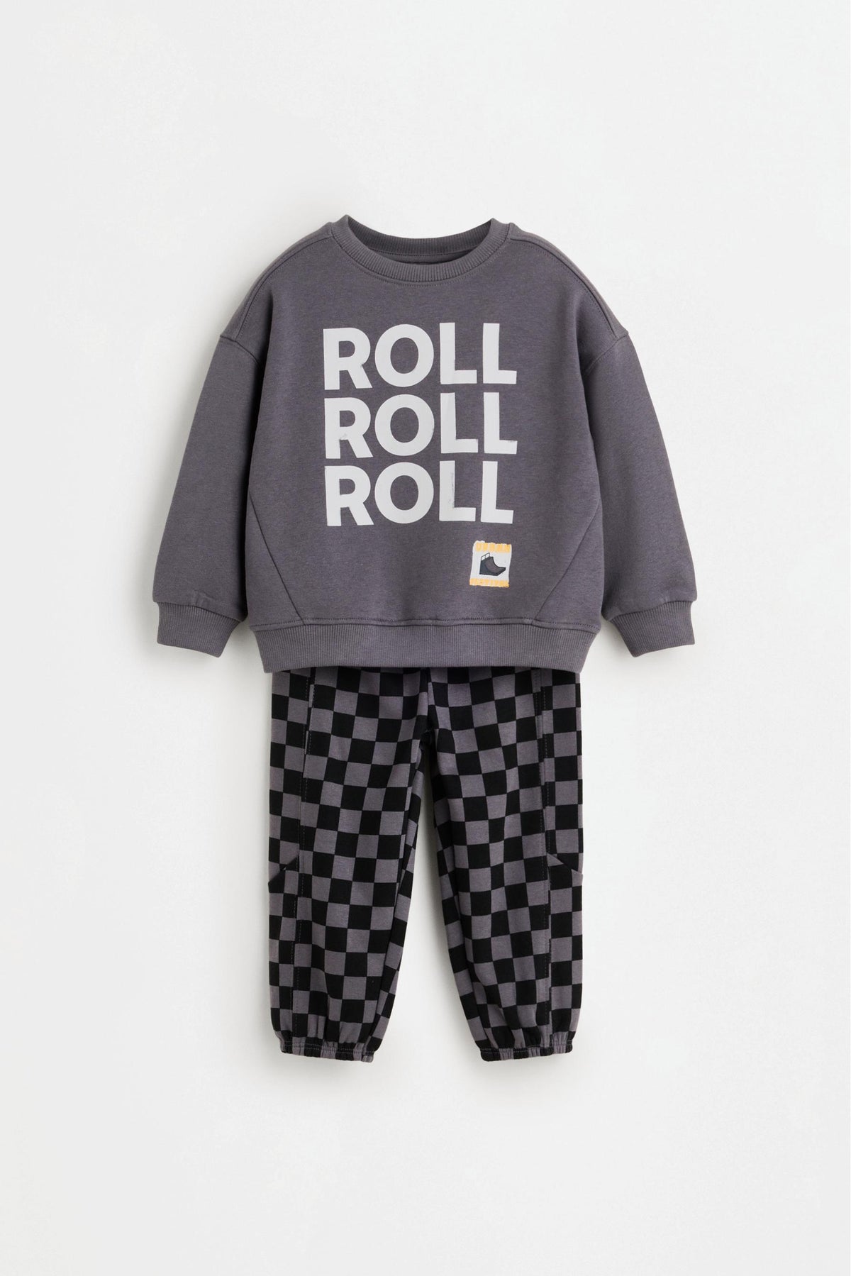 Plush sweatshirt and trousers set