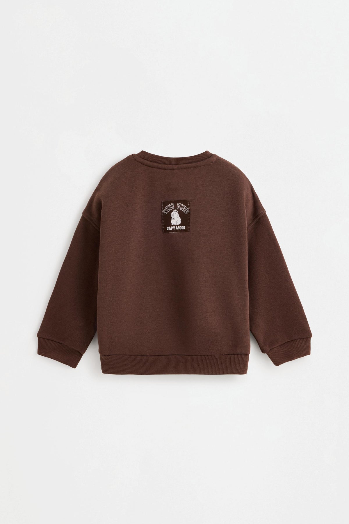 Plush sweatshirt and trousers co-ord