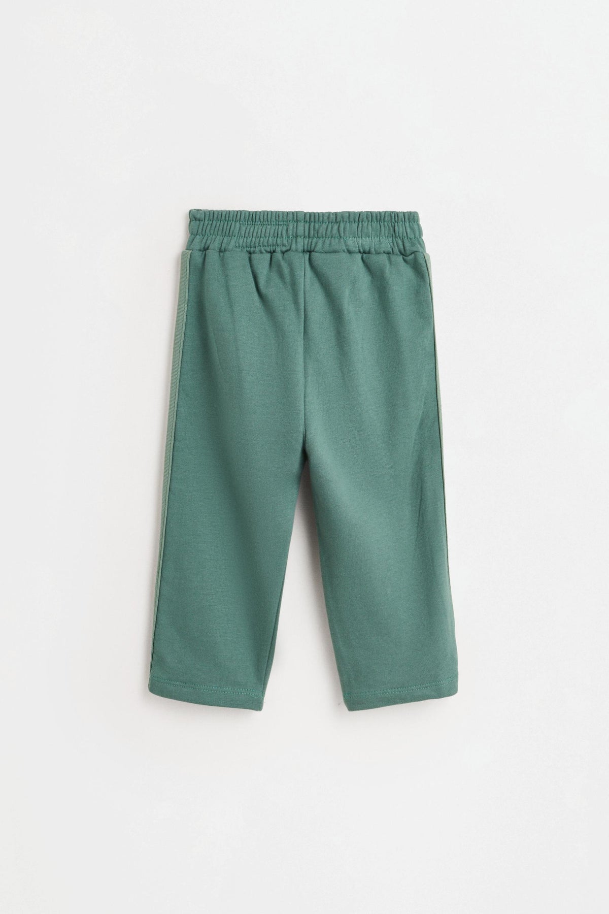 Side-stripe plush trousers