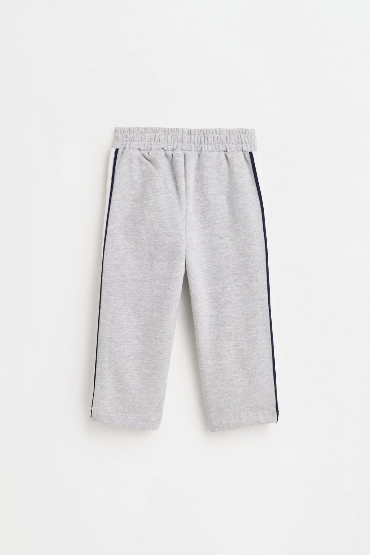 Side-stripe plush trousers